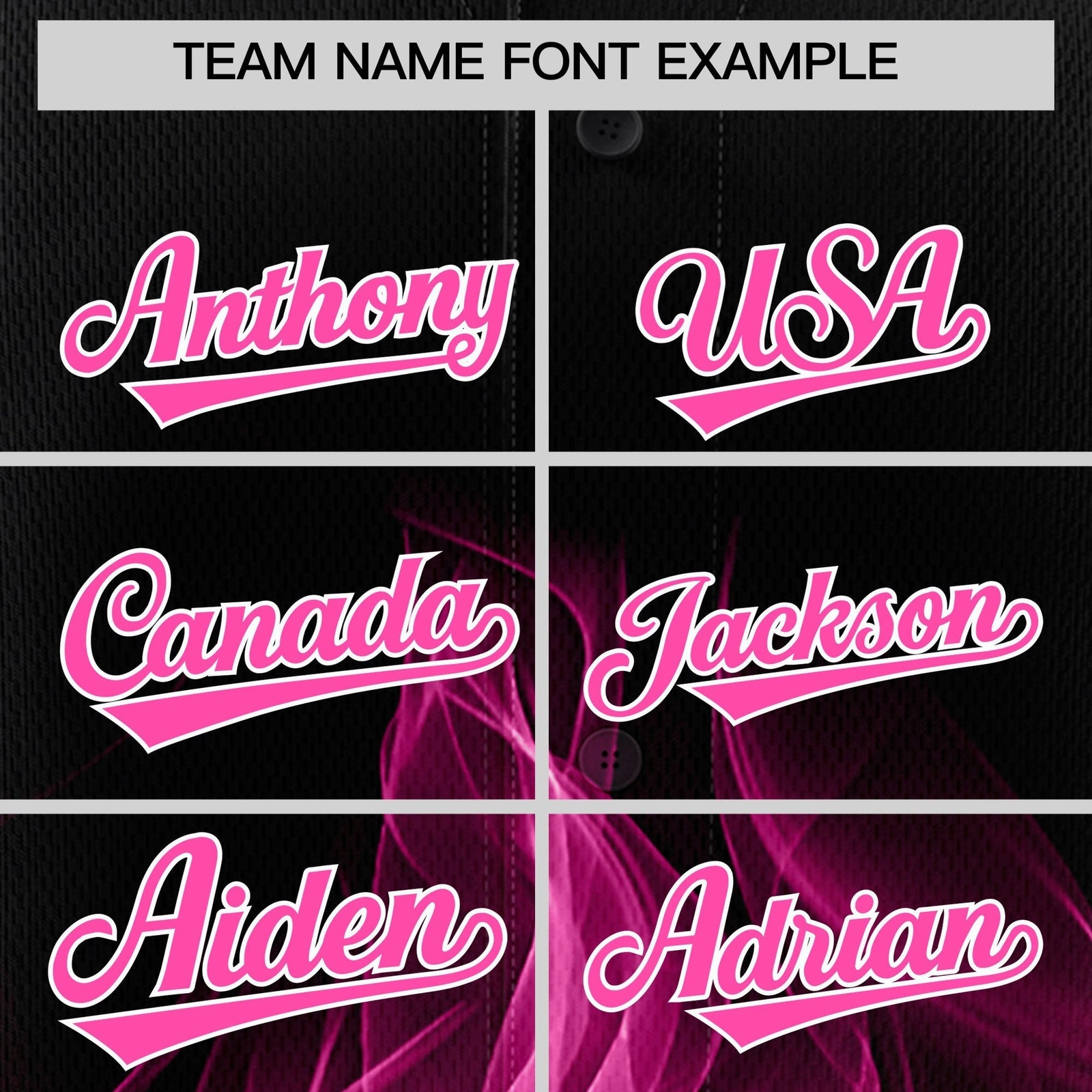 Custom Black Pink White Flame Graffiti Pattern Personalization Baseball Jersey| KXKSHOP