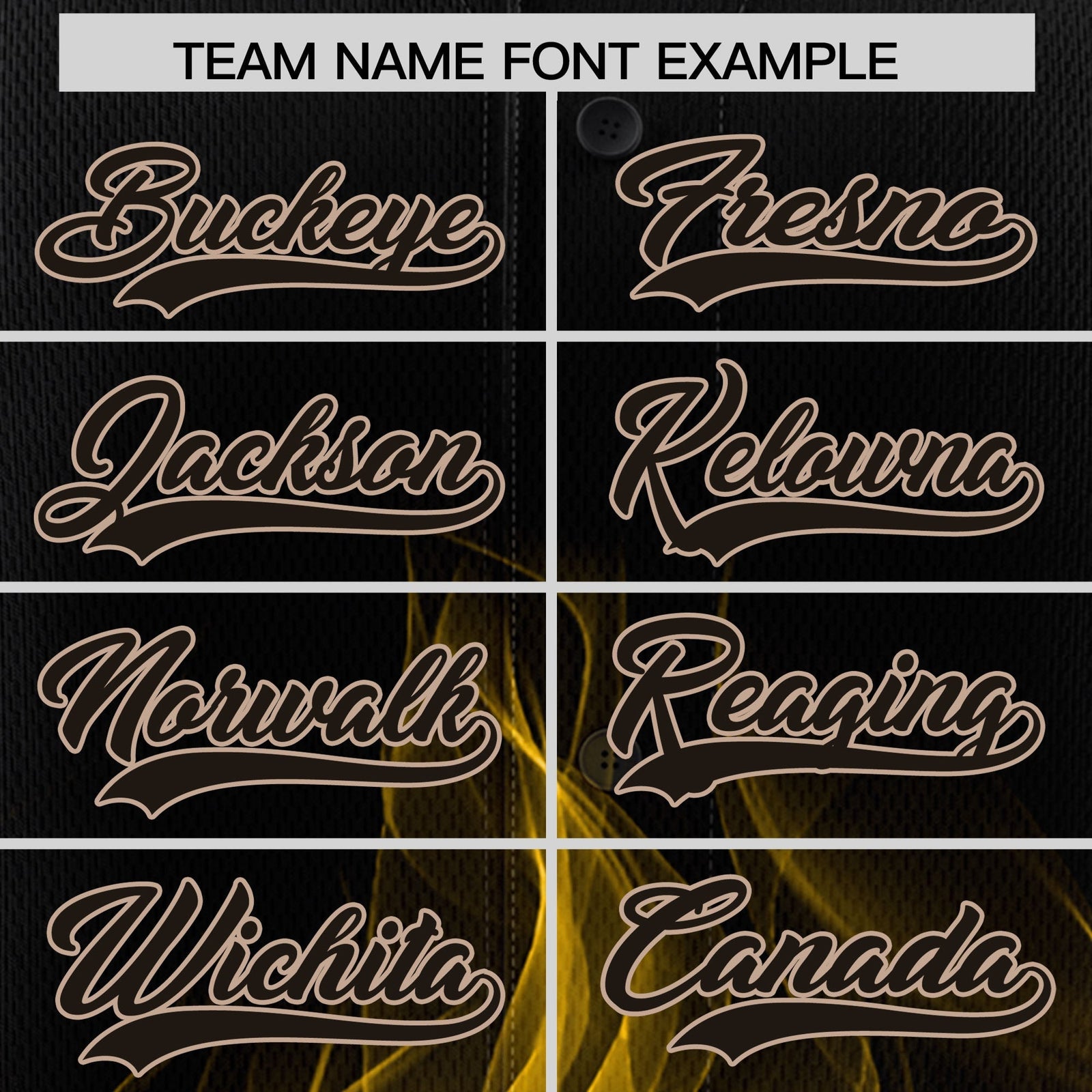 Custom Black Yellow White Flame Graffiti Pattern Personalization Baseball Jersey| KXKSHOP