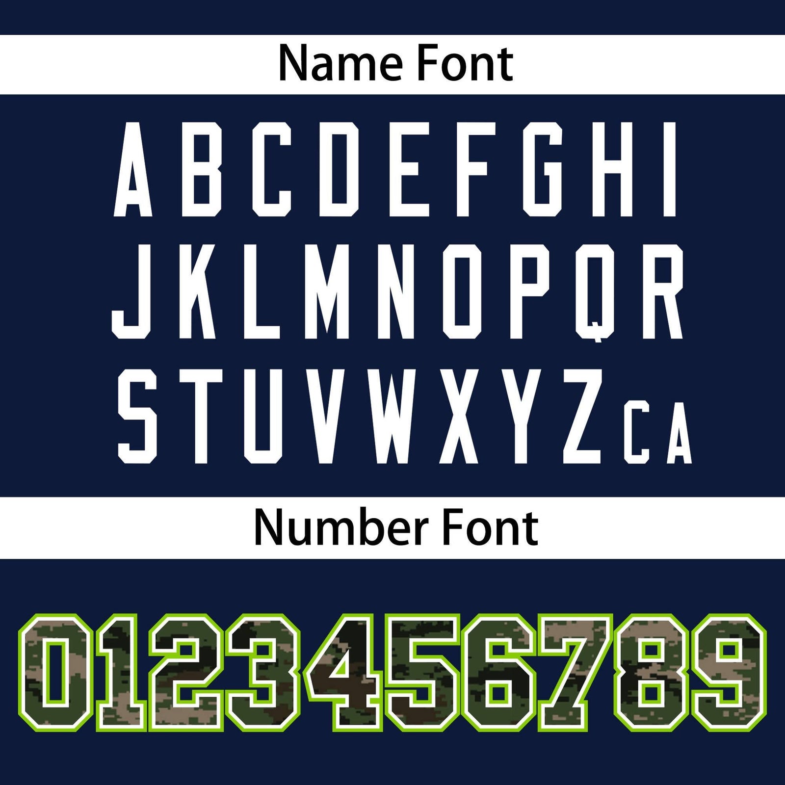 Custom Navy Personalized Camo Font Authentic Baseball Jersey