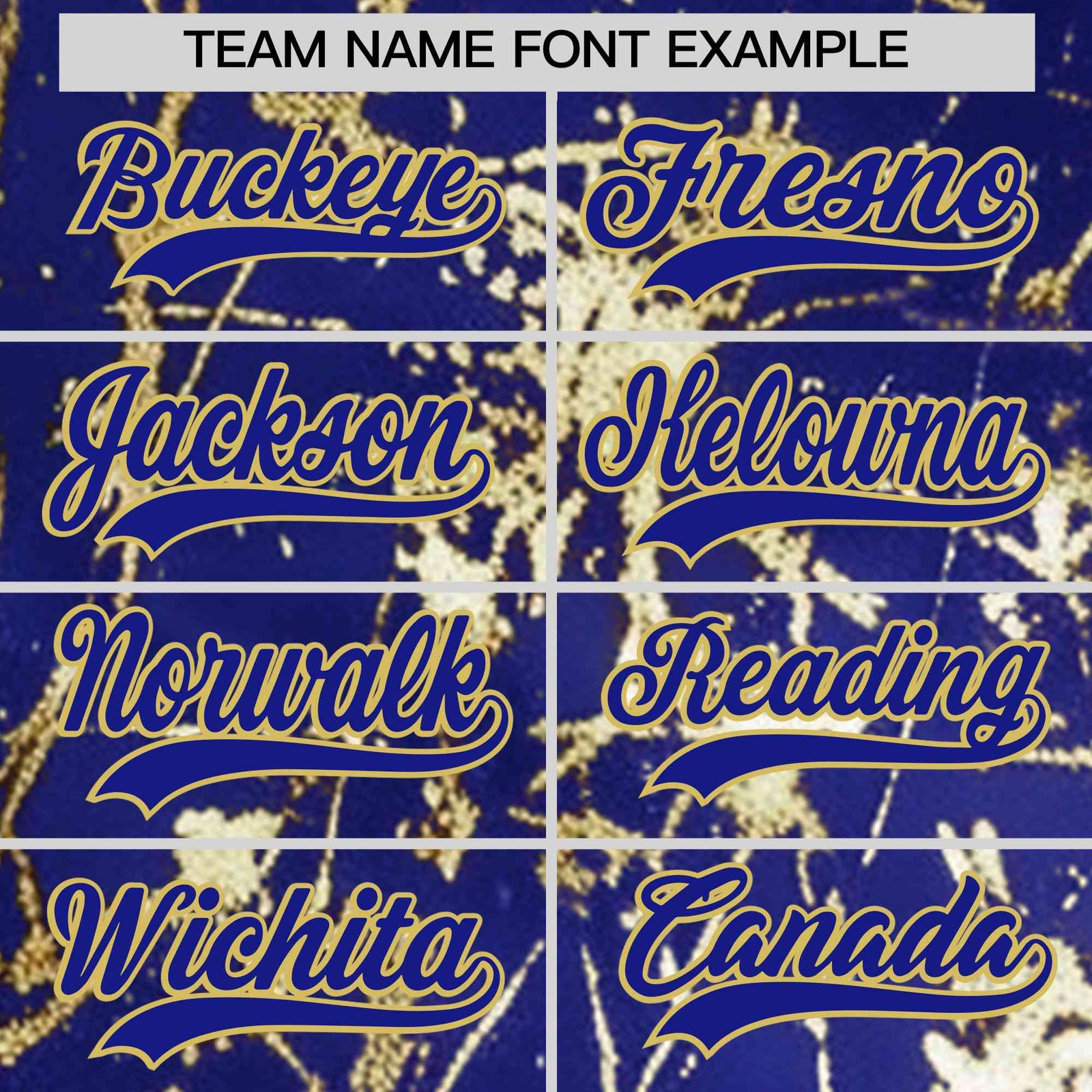 Custom Royal Old Gold Shiny Gold Cracked Texture Baseball Jersey