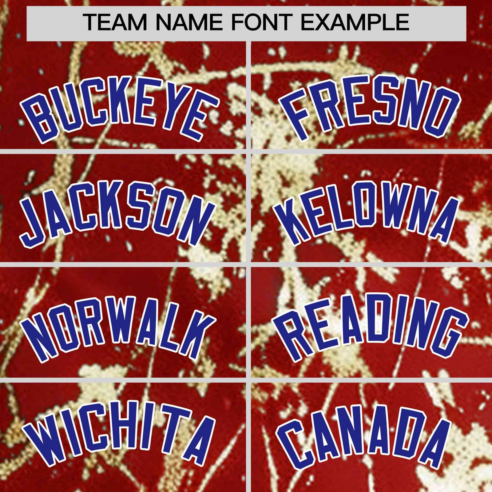 Custom Red Royal Shiny Gold Cracked Texture Baseball Jersey