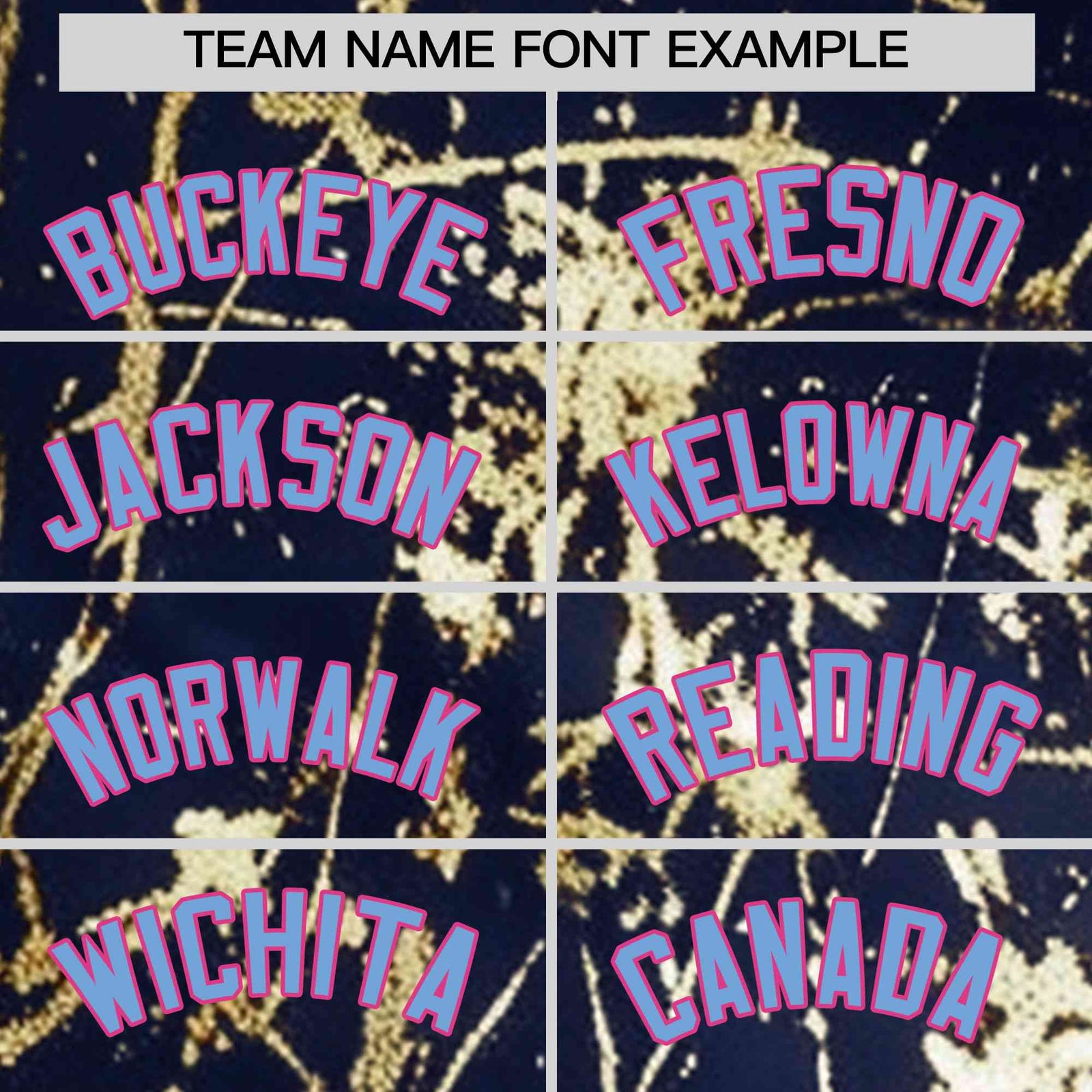 Custom Navy Powder Blue Black&Gold Marble Print Clubwear Party Streetwear Baseball Jersey
