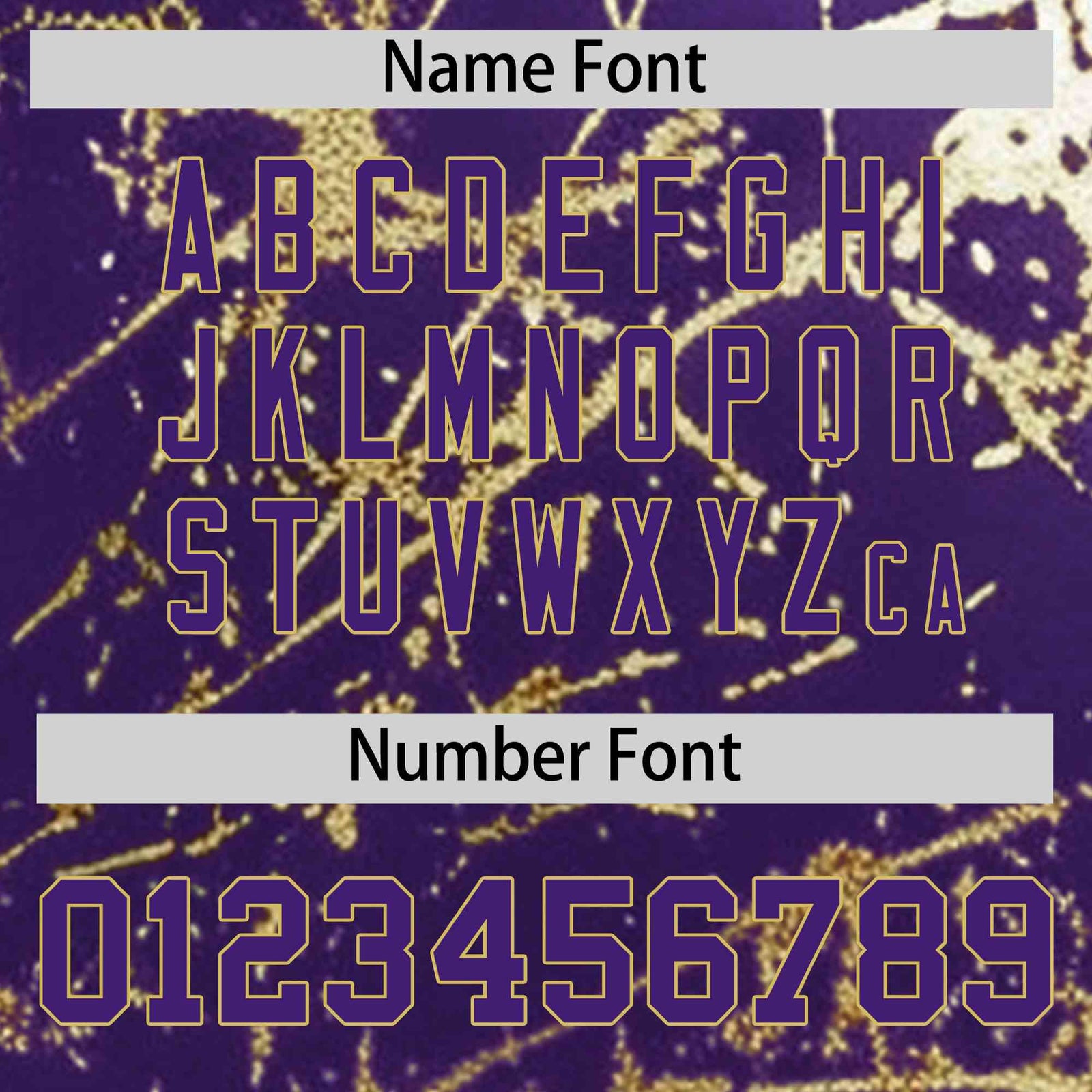 Custom Purple Old Gold Shiny Gold Cracked Texture Baseball Jersey| KXKSHOP
