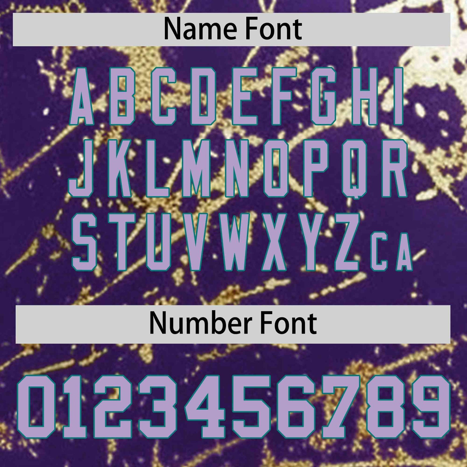 Custom Purple Light Purple Metallic Gold Splatter Breathable&Wrinkle-Resistant Baseball Jersey| KXKSHOP