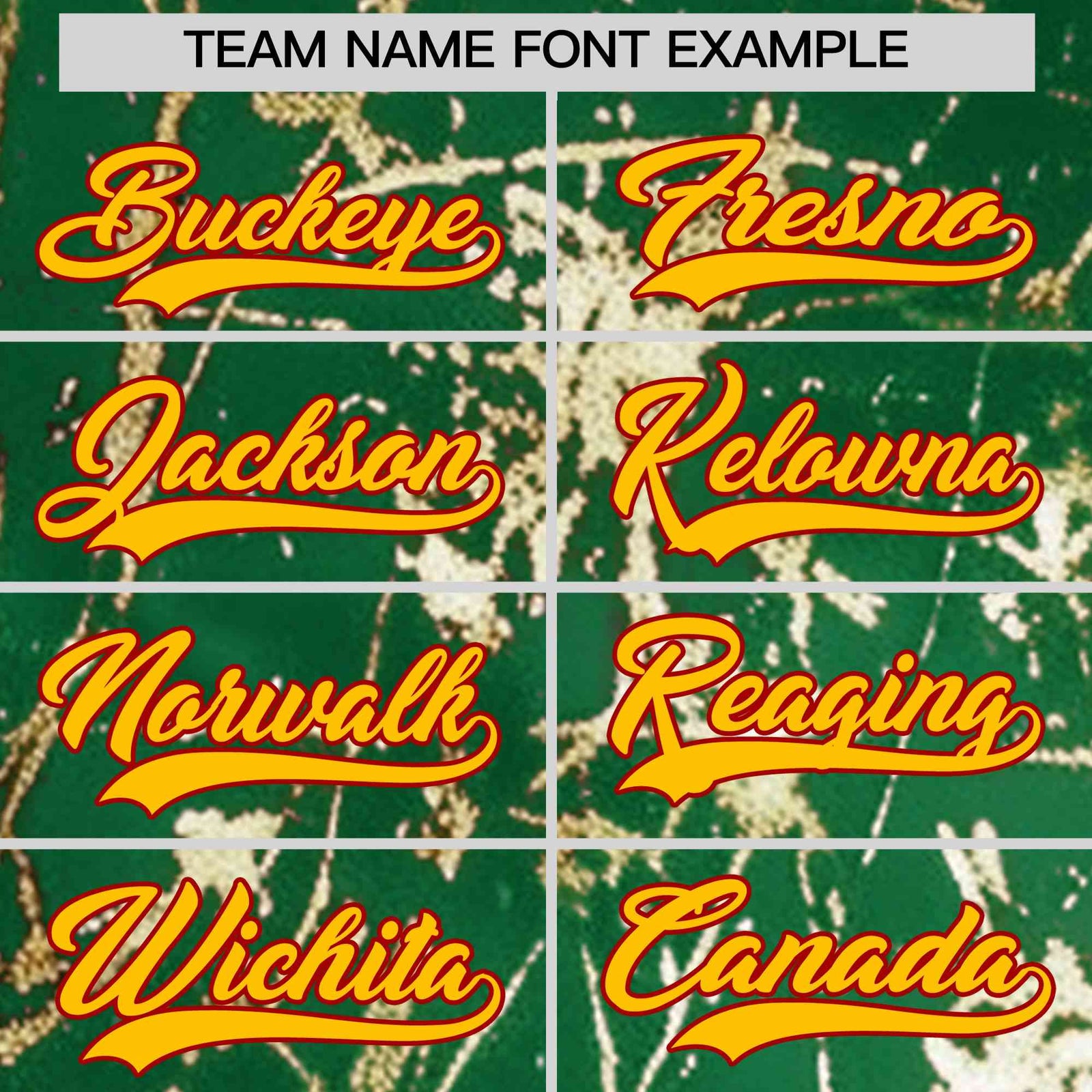 Custom Kelly Green Yellow Black&Gold Marble Print Clubwear Party Streetwear Baseball Jersey