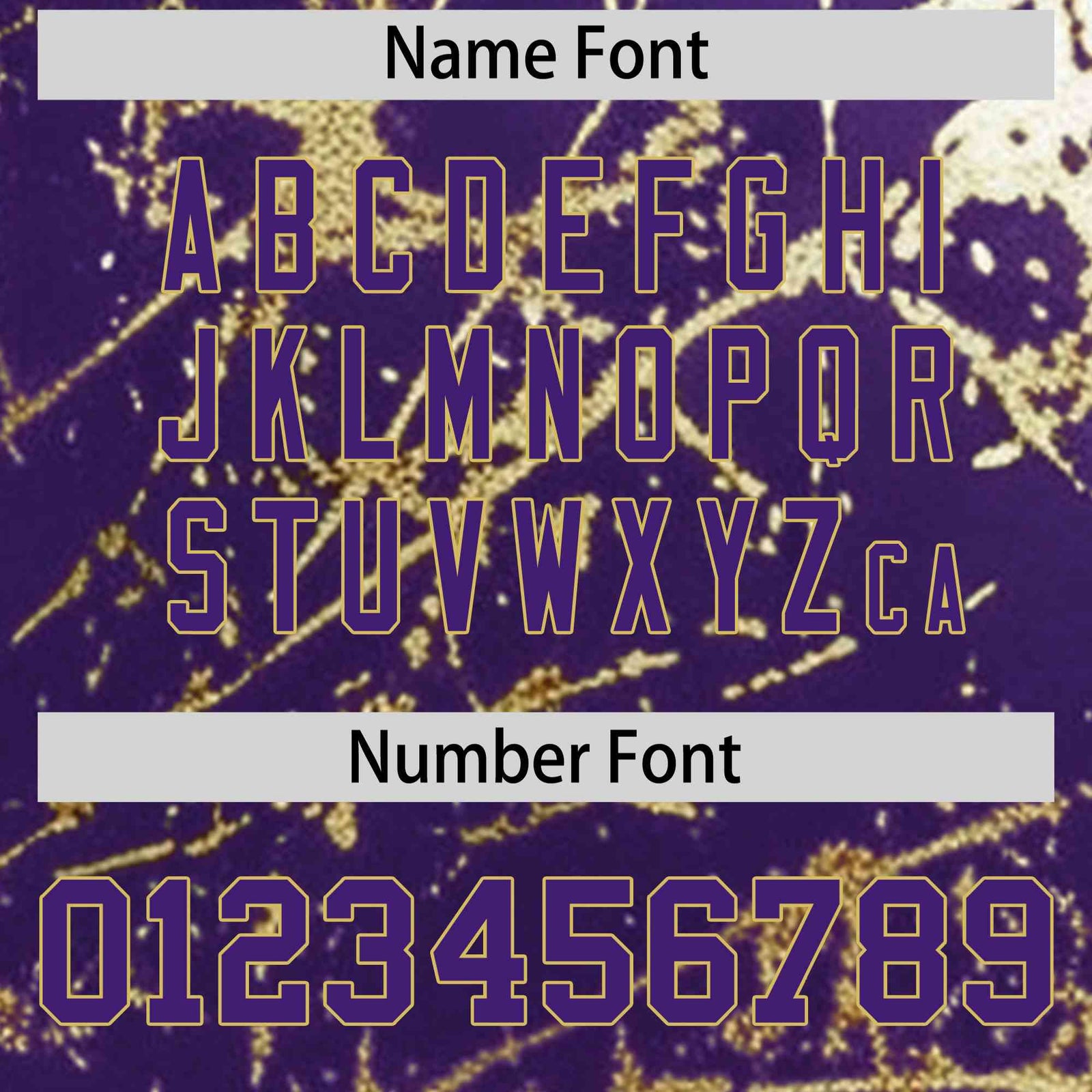 Custom Purple Old Gold Shiny Gold Cracked Texture Baseball Jersey