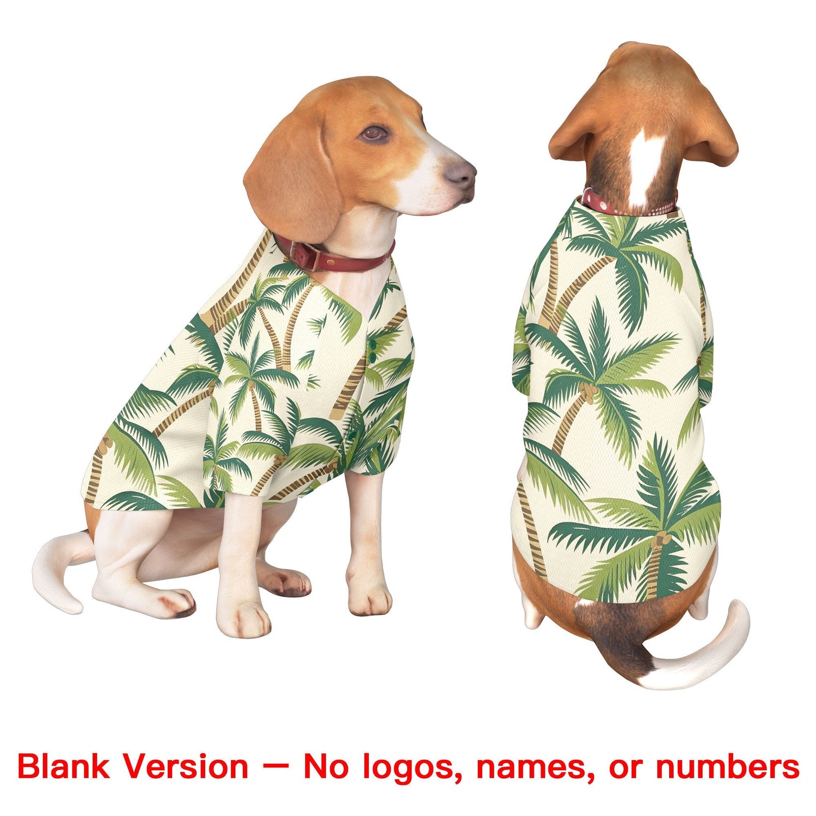 Custom Royal Blue White Hawaiian Style Graffiti Pattern Dog Jersey| KXKSHOP