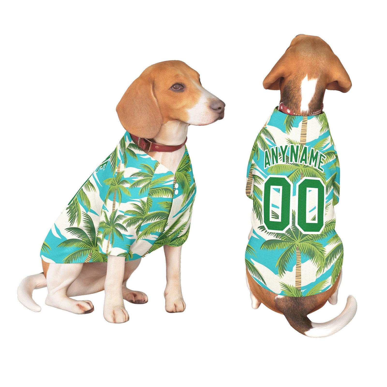 Custom Yellow White Hawaiian Style Graffiti Pattern Dog Jersey| KXKSHOP