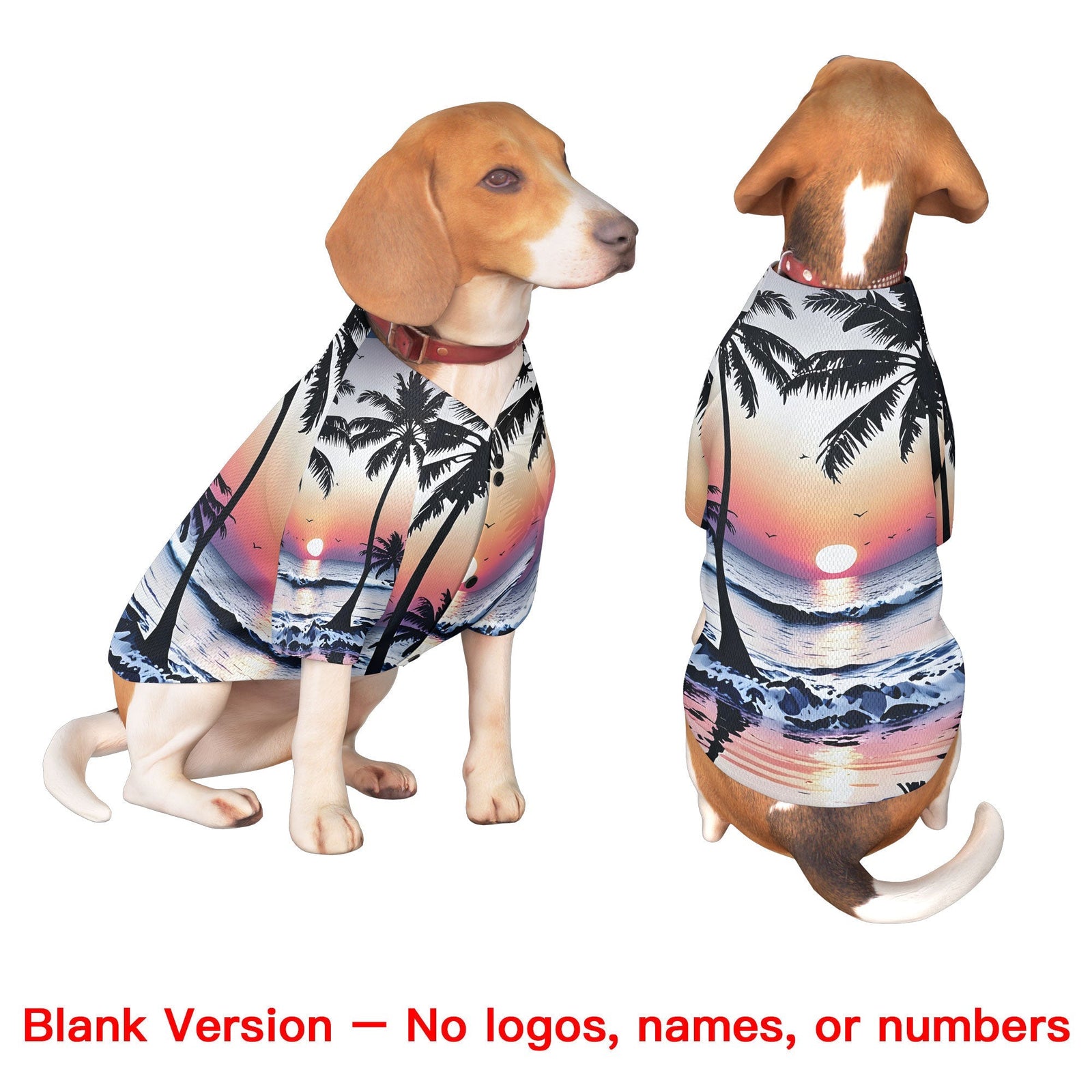 Custom Black White Hawaiian Style Graffiti Pattern Dog Jersey| KXKSHOP