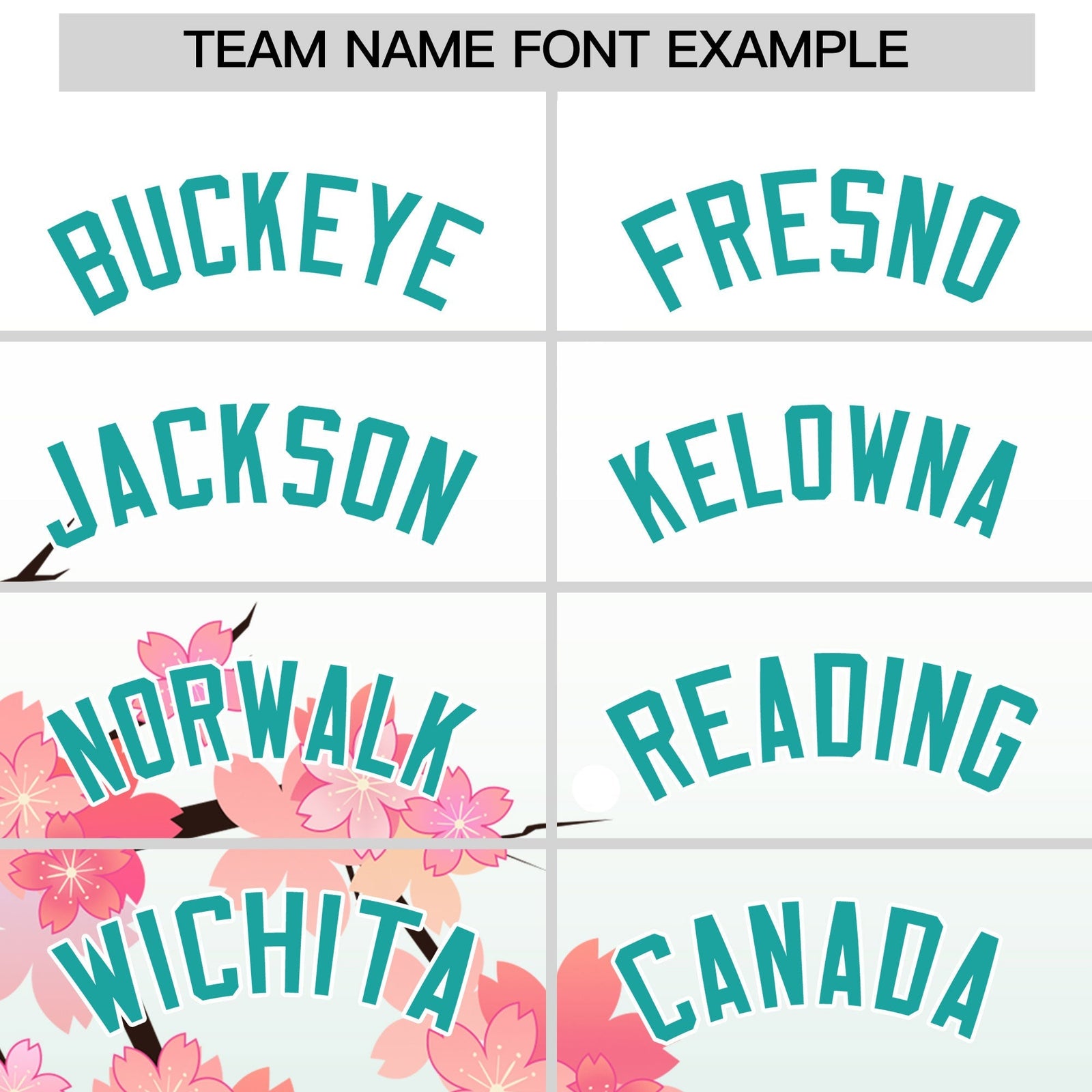 Custom Hooded Baseball Jersey | Pink Aqua Cherry Blossom Personalized Name & Number Sport Jersey