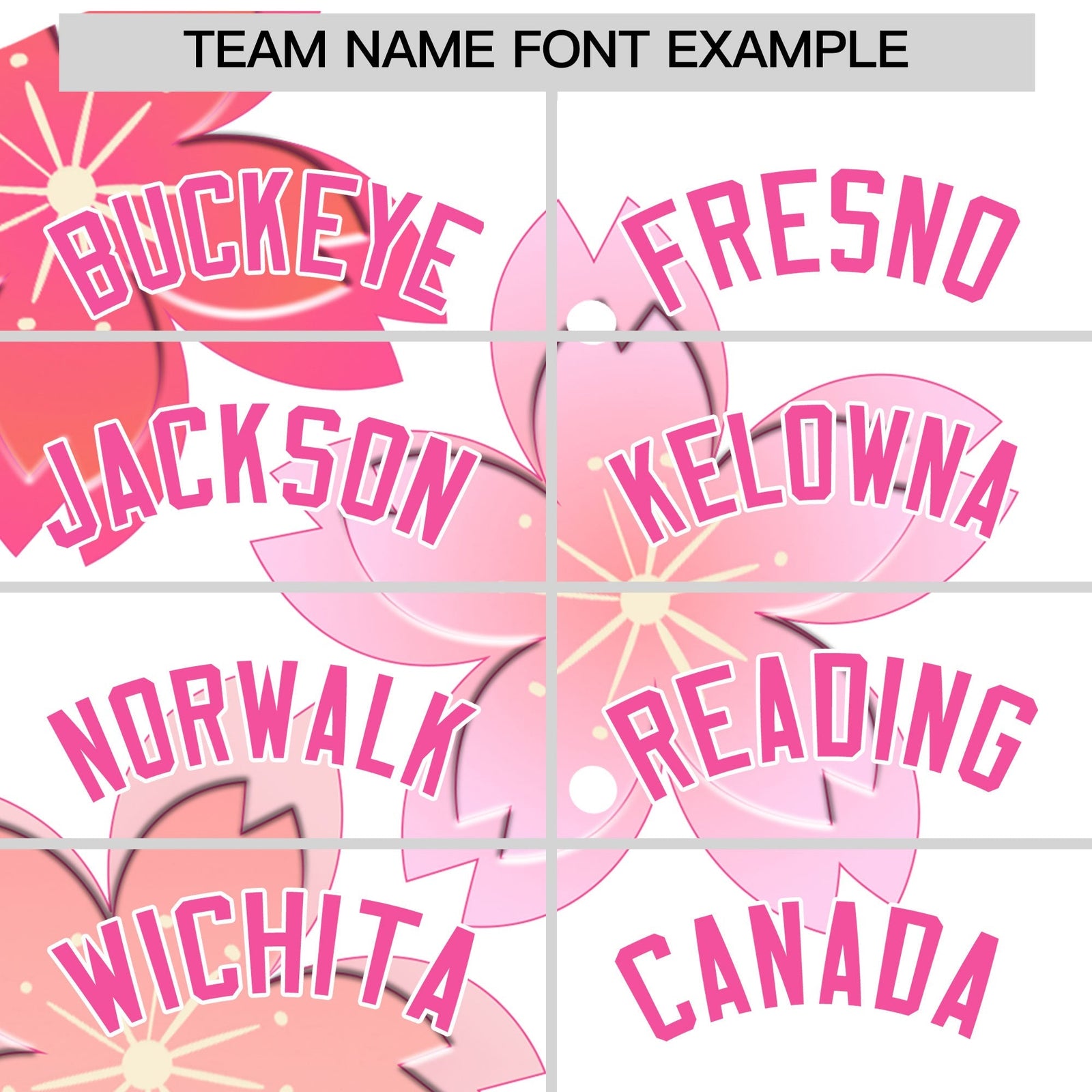Custom Hooded Baseball Jersey | Pink White Cherry Blossom Personalized Name & Number Sport Jersey