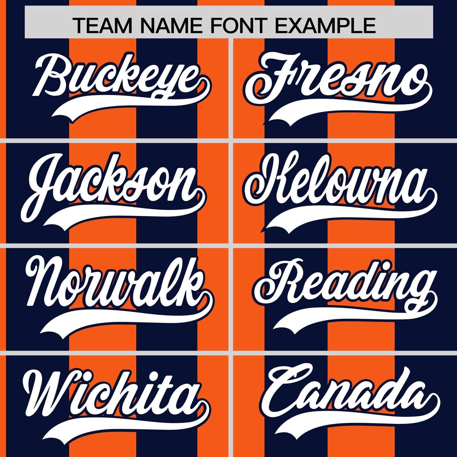 Custom Navy Orange Stripe Fashion Authentic Two-Button Softball Jersey