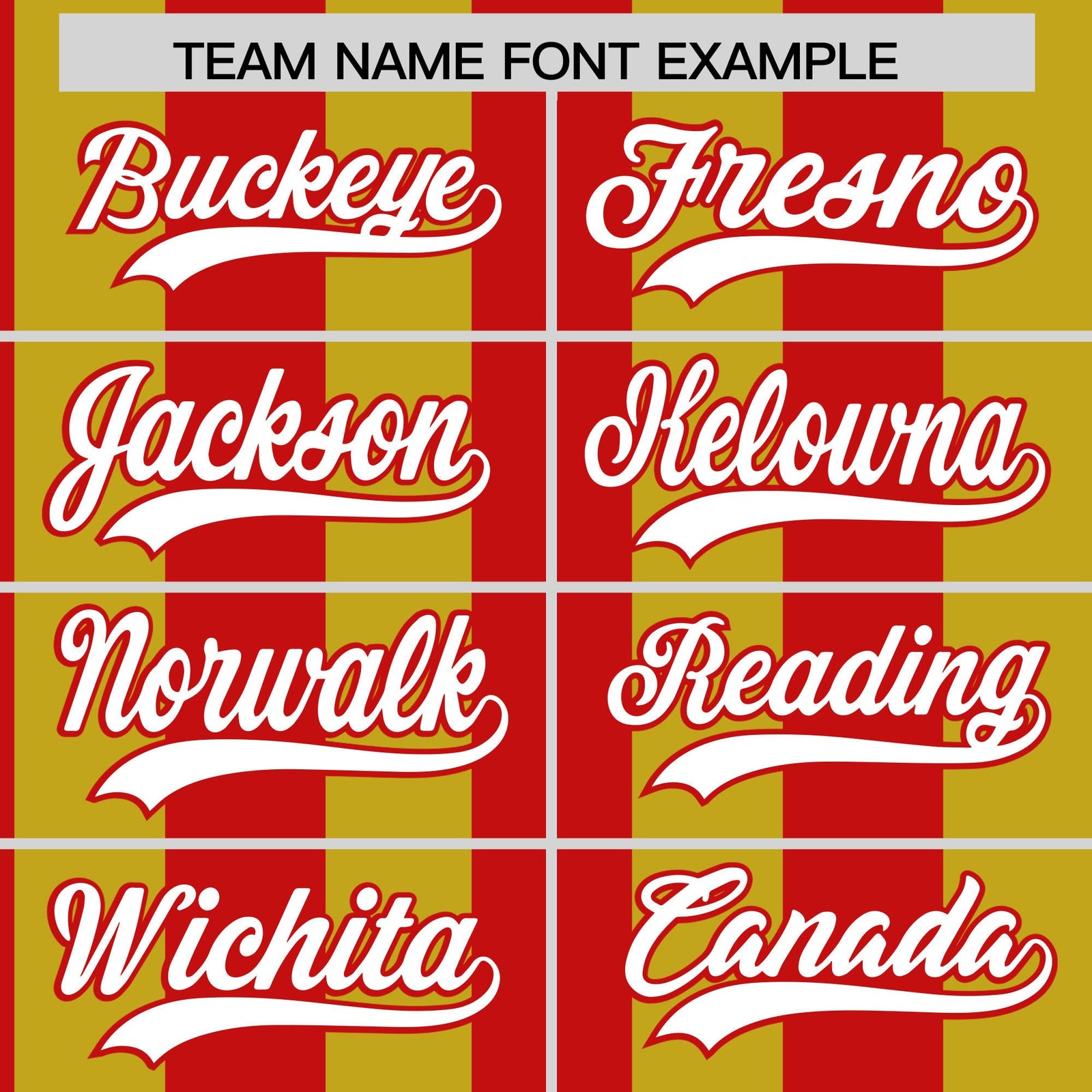 Custom Old Gold Red Stripe Fashion Authentic Two-Button Softball Jersey