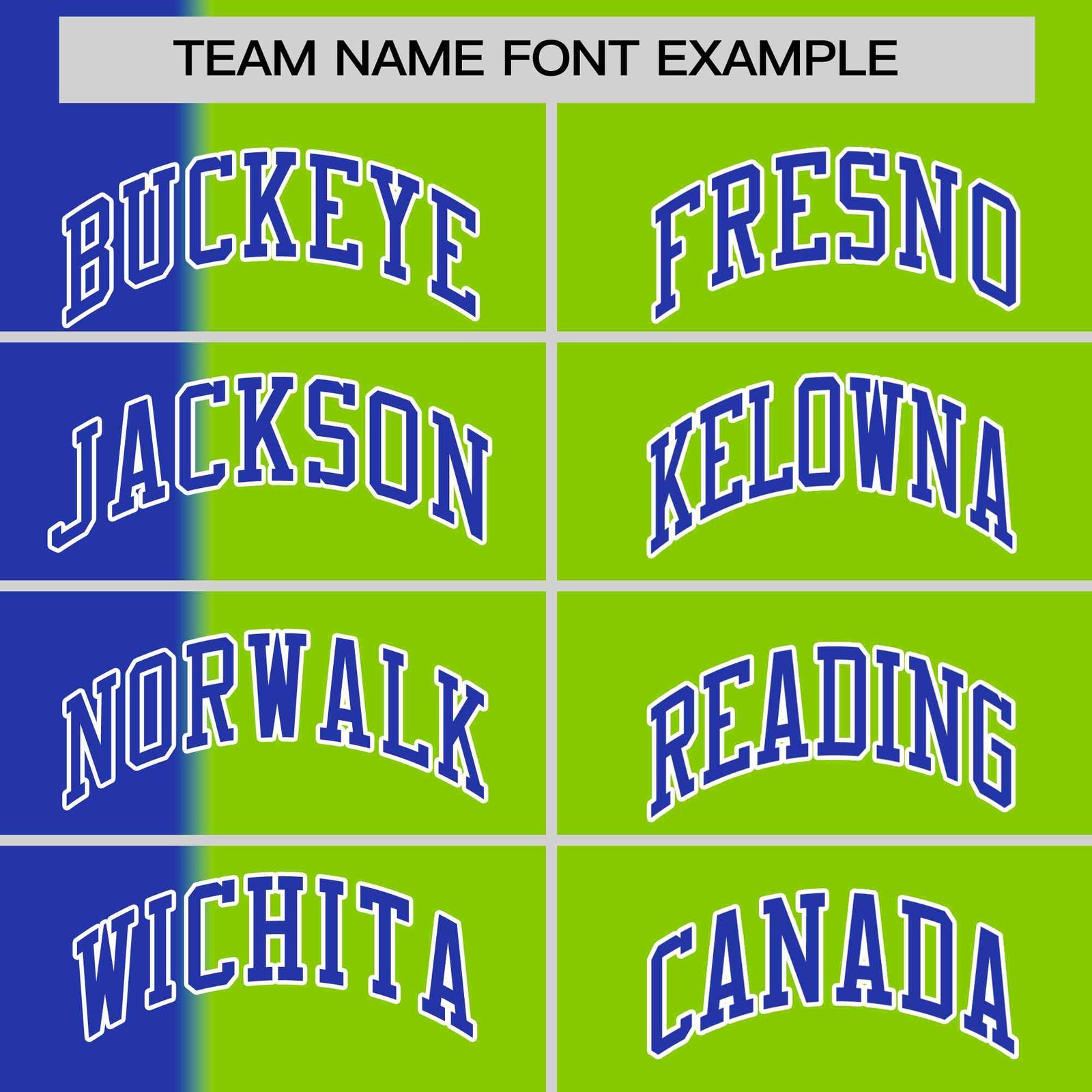 Custom Royal Neon Green Gradient Stripe Fashion Authentic Two-Button Softball Jersey