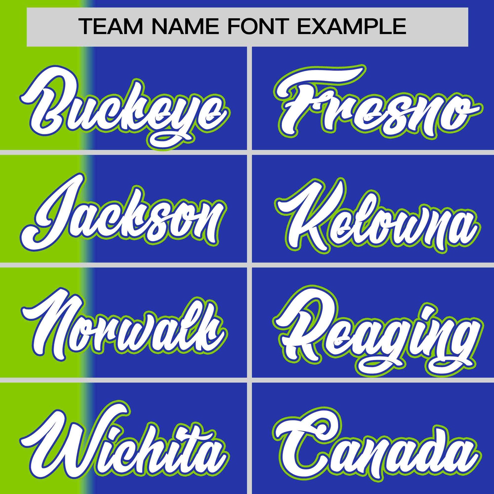 Custom Neon Green Royal Gradient Stripe Fashion Authentic Two-Button Softball Jersey