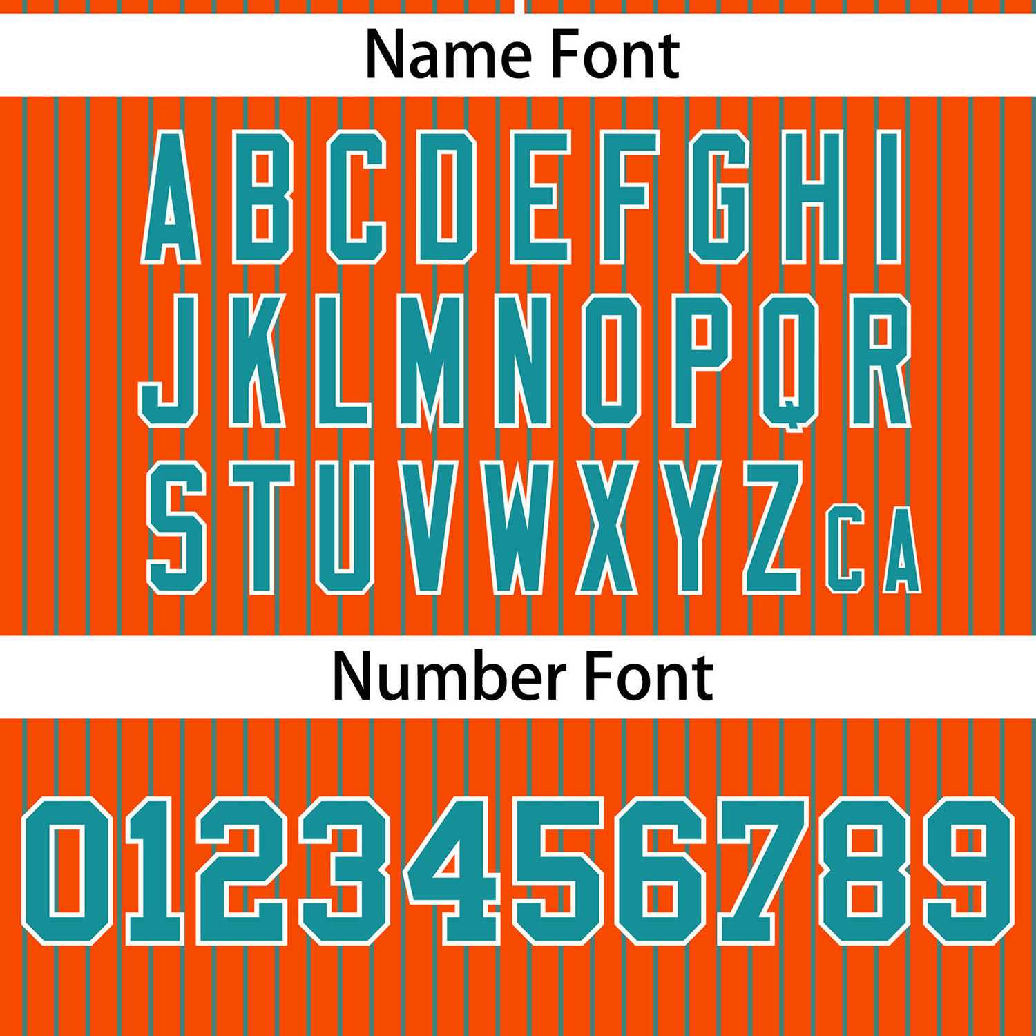 Custom Orange Aqua Stripe Fashion Authentic Two-Button Softball Jersey