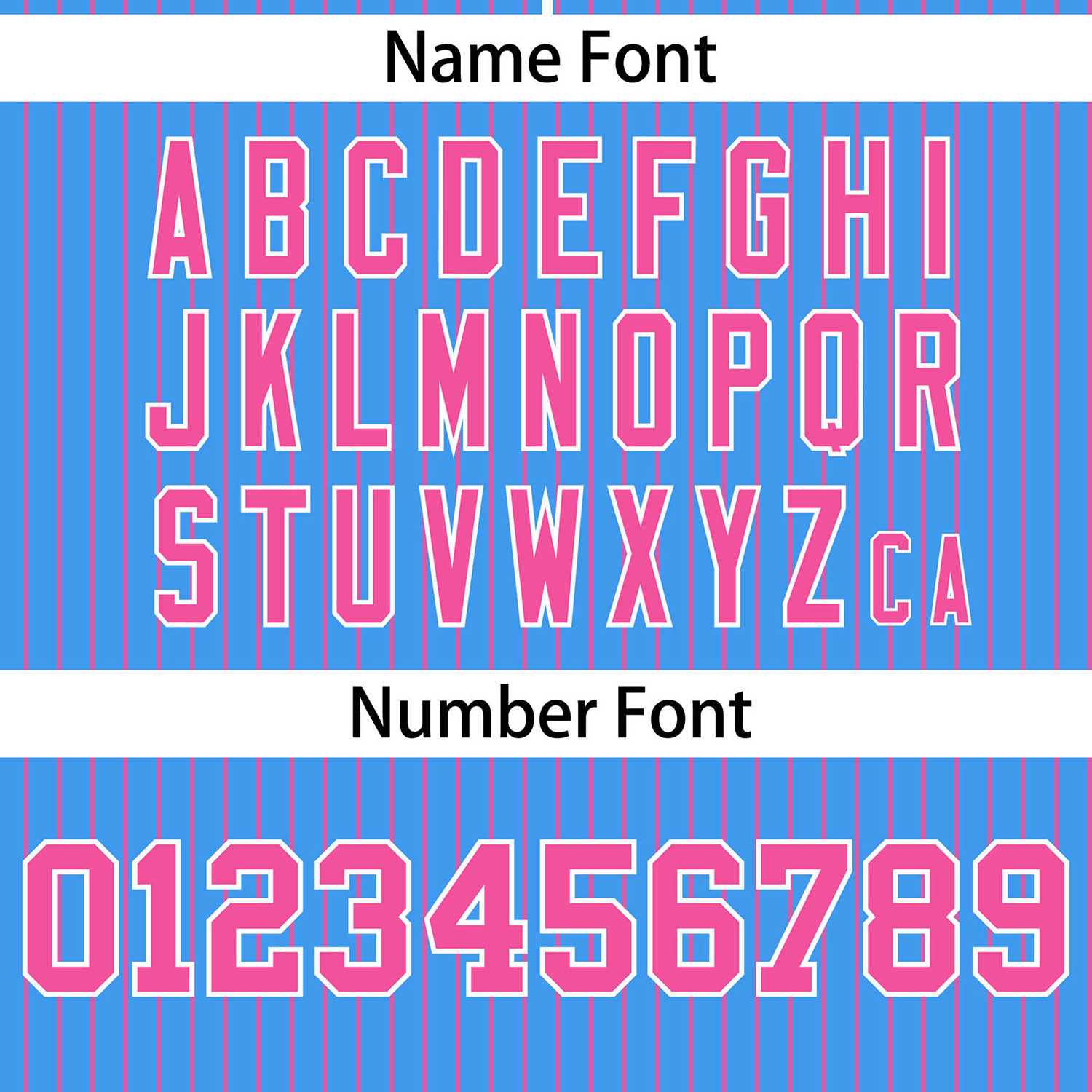 Custom Powder Blue Pink Stripe Fashion Authentic Two-Button Softball Jersey