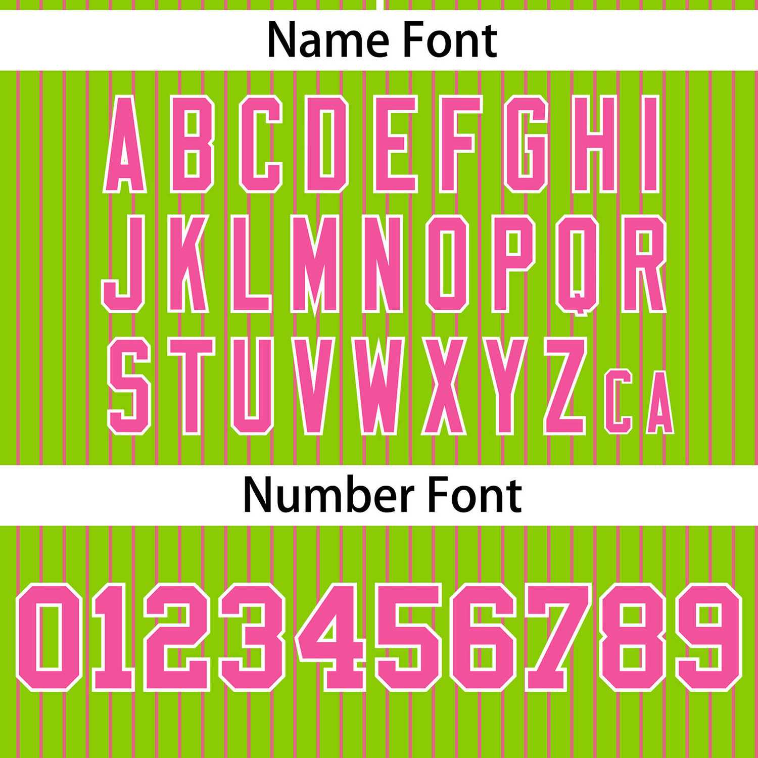 Custom Neon Green Pink Stripe Fashion Authentic Two-Button Softball Jersey