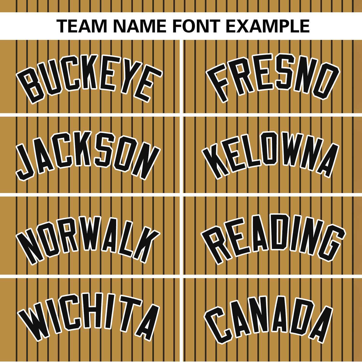 Custom Old Gold Black Stripe Fashion Authentic Two-Button Softball Jersey