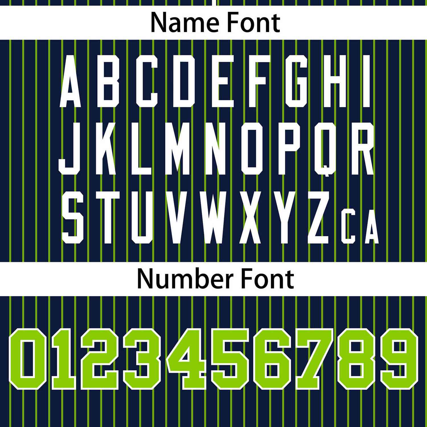 Custom Navy Neon Green Stripe Fashion Authentic Two-Button Softball Jersey