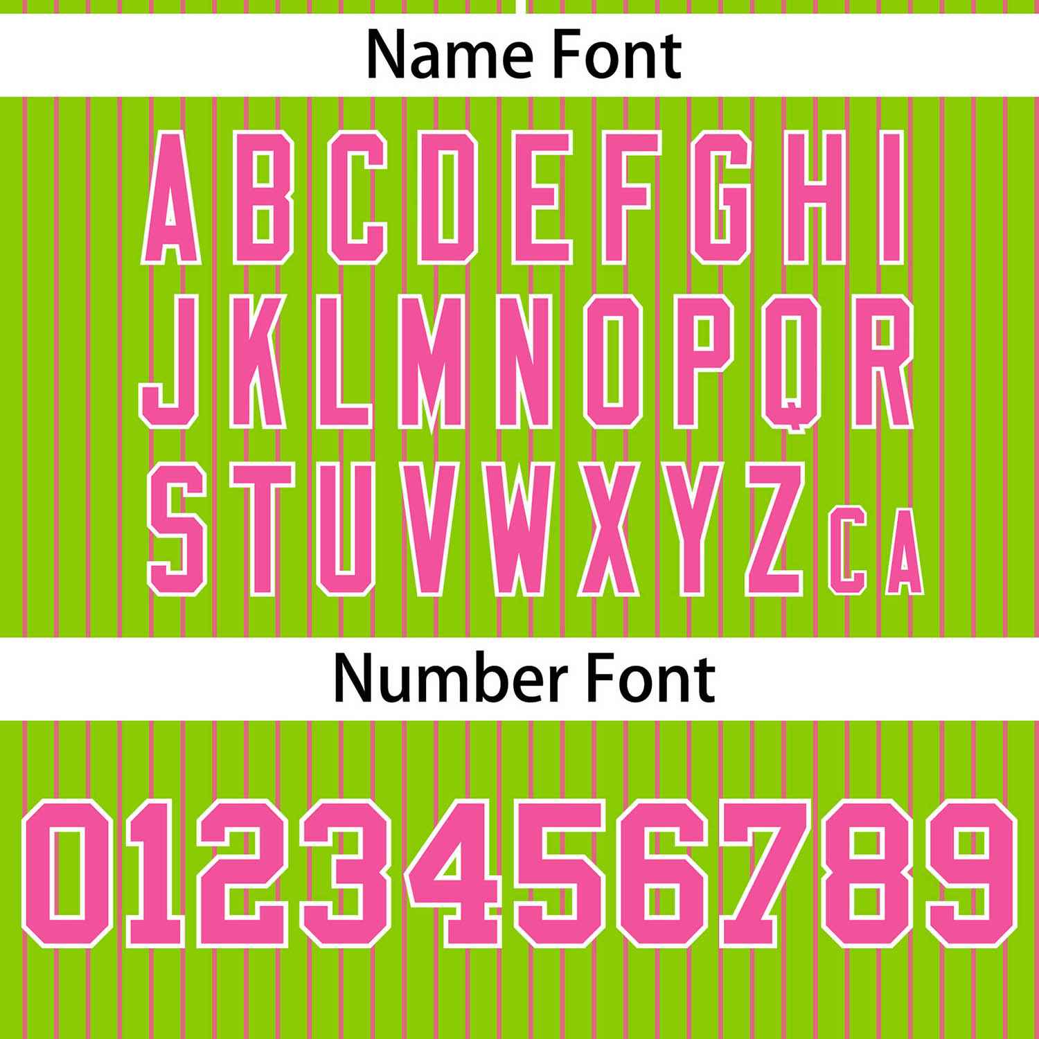 Custom Neon Green Pink Stripe Fashion Authentic Two-Button Softball Jersey