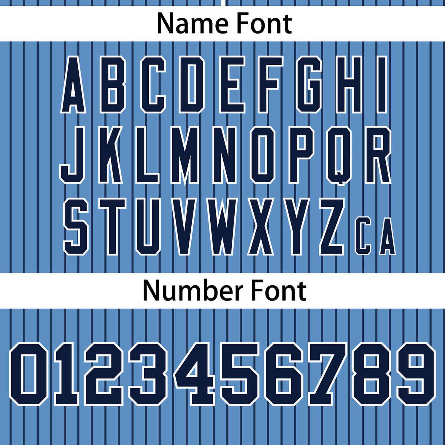 Custom Light Blue Navy Stripe Fashion Authentic Two-Button Softball Jersey