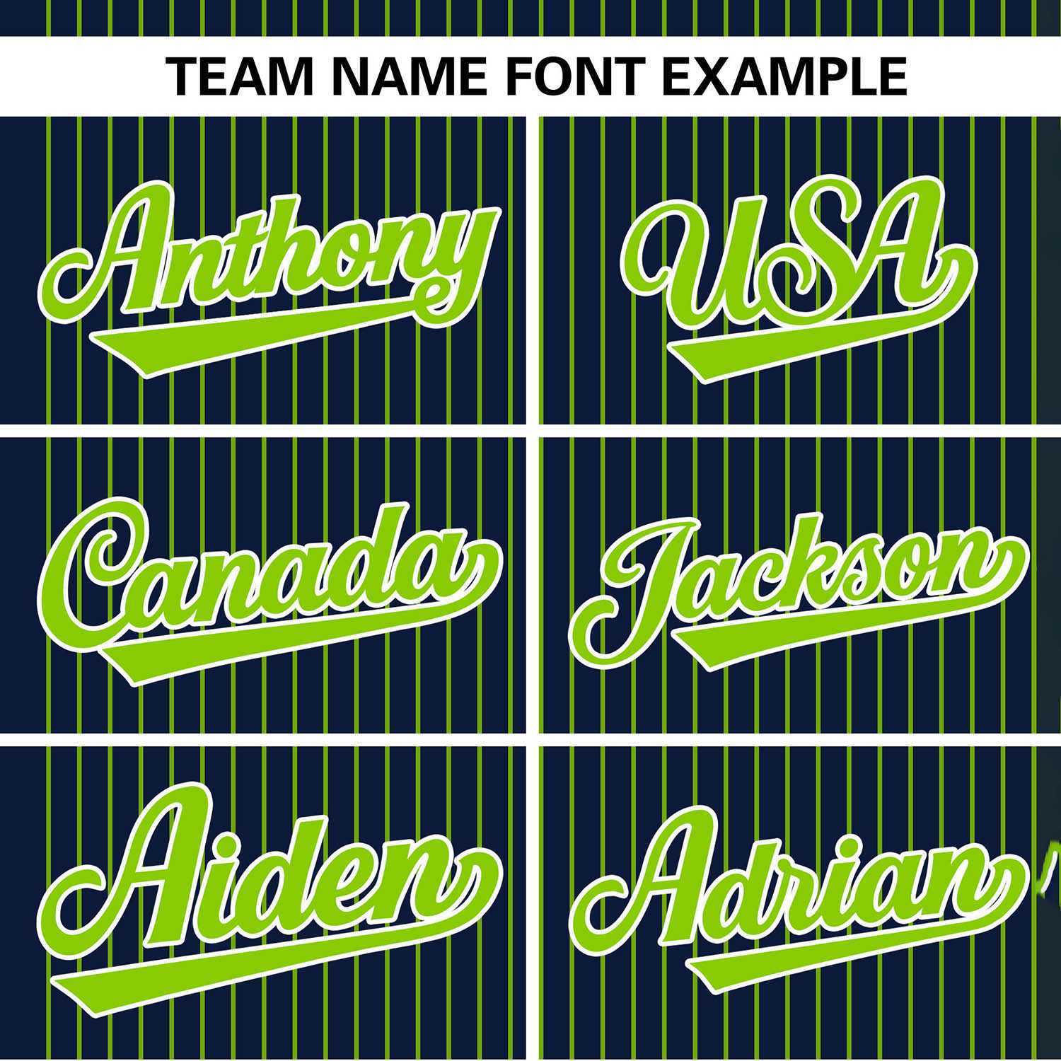 Custom Navy Neon Green Stripe Fashion Authentic Two-Button Softball Jersey