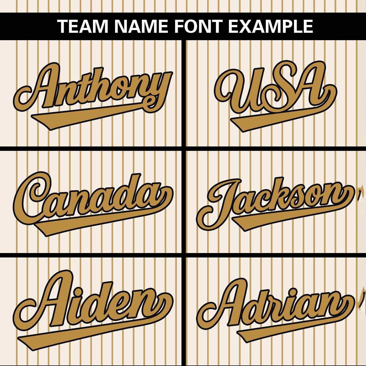 Custom Cream Old Gold Stripe Fashion Authentic Two-Button Softball Jersey