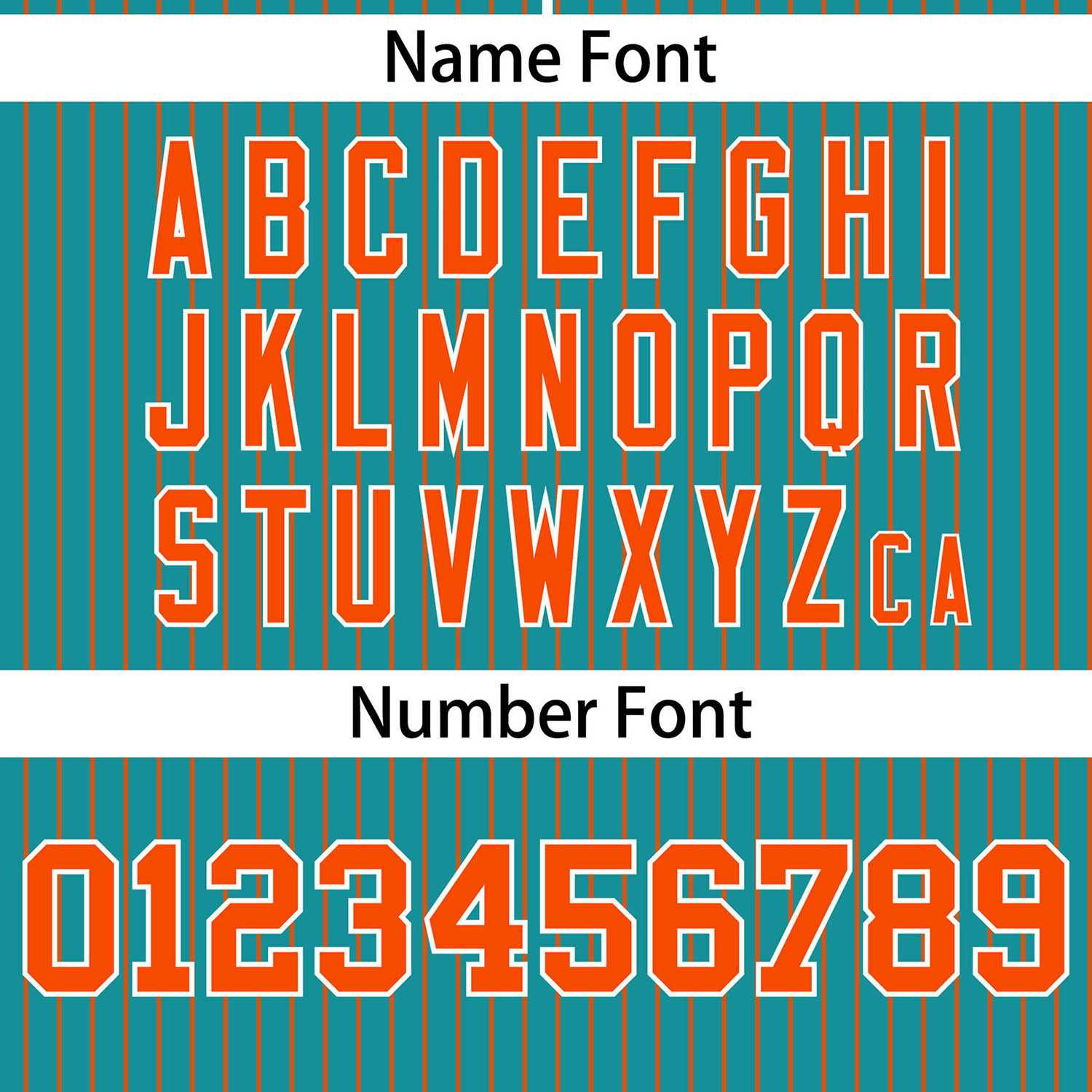 Custom Aqua Orange Stripe Fashion Authentic Two-Button Softball Jersey