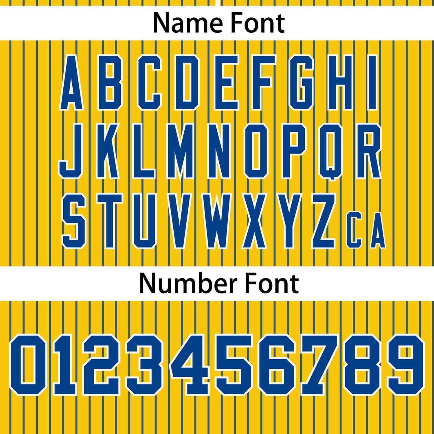 Custom Gold Royal Stripe Fashion Authentic Two-Button Softball Jersey