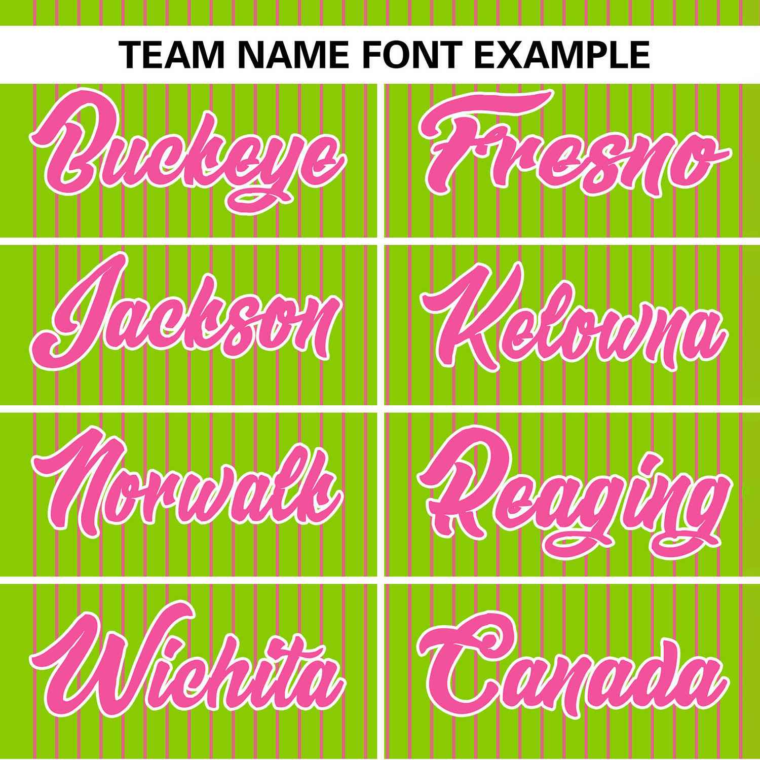 Custom Neon Green Pink Stripe Fashion Authentic Two-Button Softball Jersey