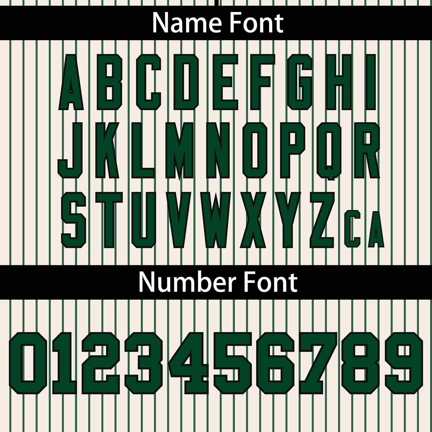 Custom Cream Green Stripe Fashion Authentic Two-Button Softball Jersey