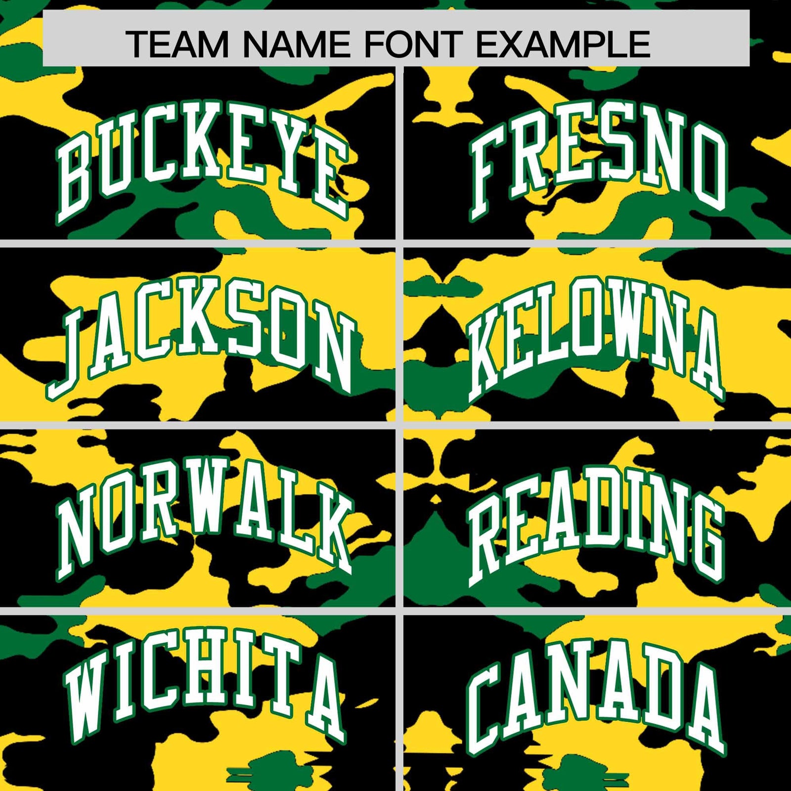 Custom Black Gold and Kelly Green Camo Fashion Authentic Sleeveless Baseball Jersey