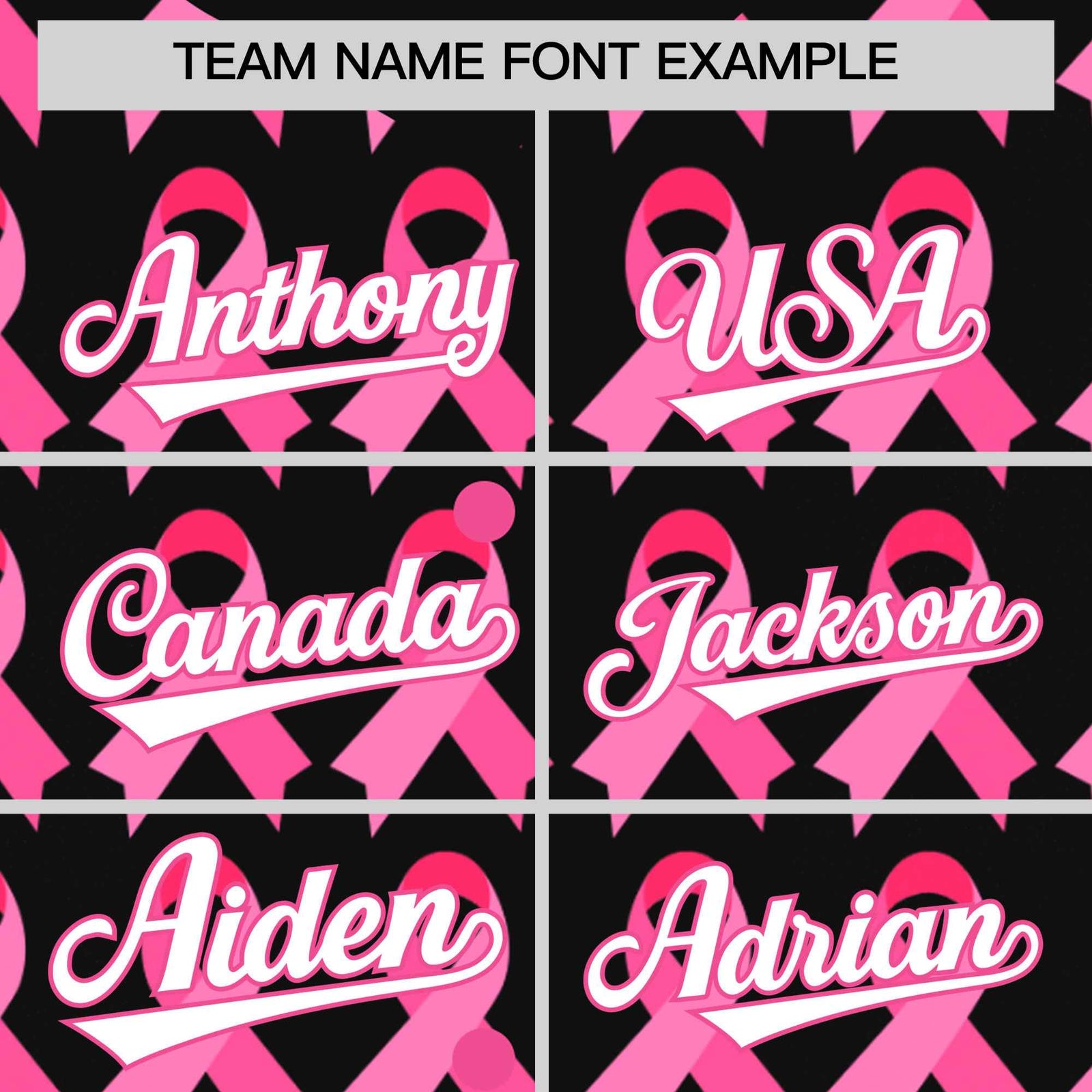 Custom Black Pink Breast Cancer Awareness Month Pink Ribbon Authentic Baseball Jersey for Women| KXKSHOP