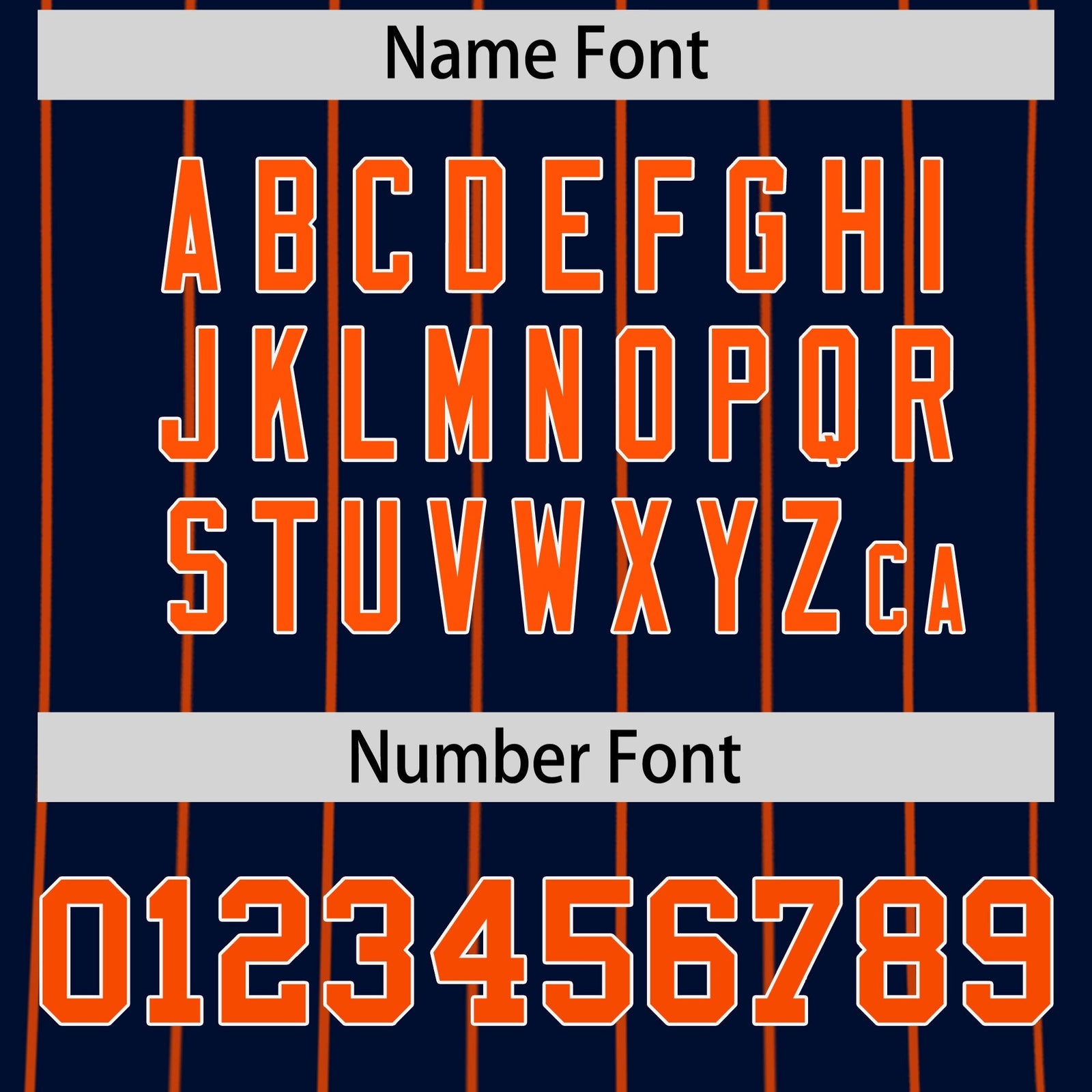 Custom Orange White Navy Reversible Stripe Fashion Baseball Jersey| KXKSHOP