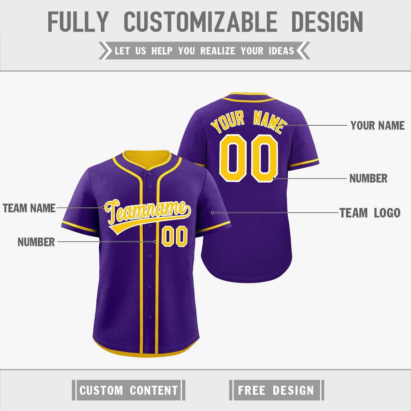 Custom Gold White Reversible Classic Style Lightweight Baseball Jersey| KXKSHOP