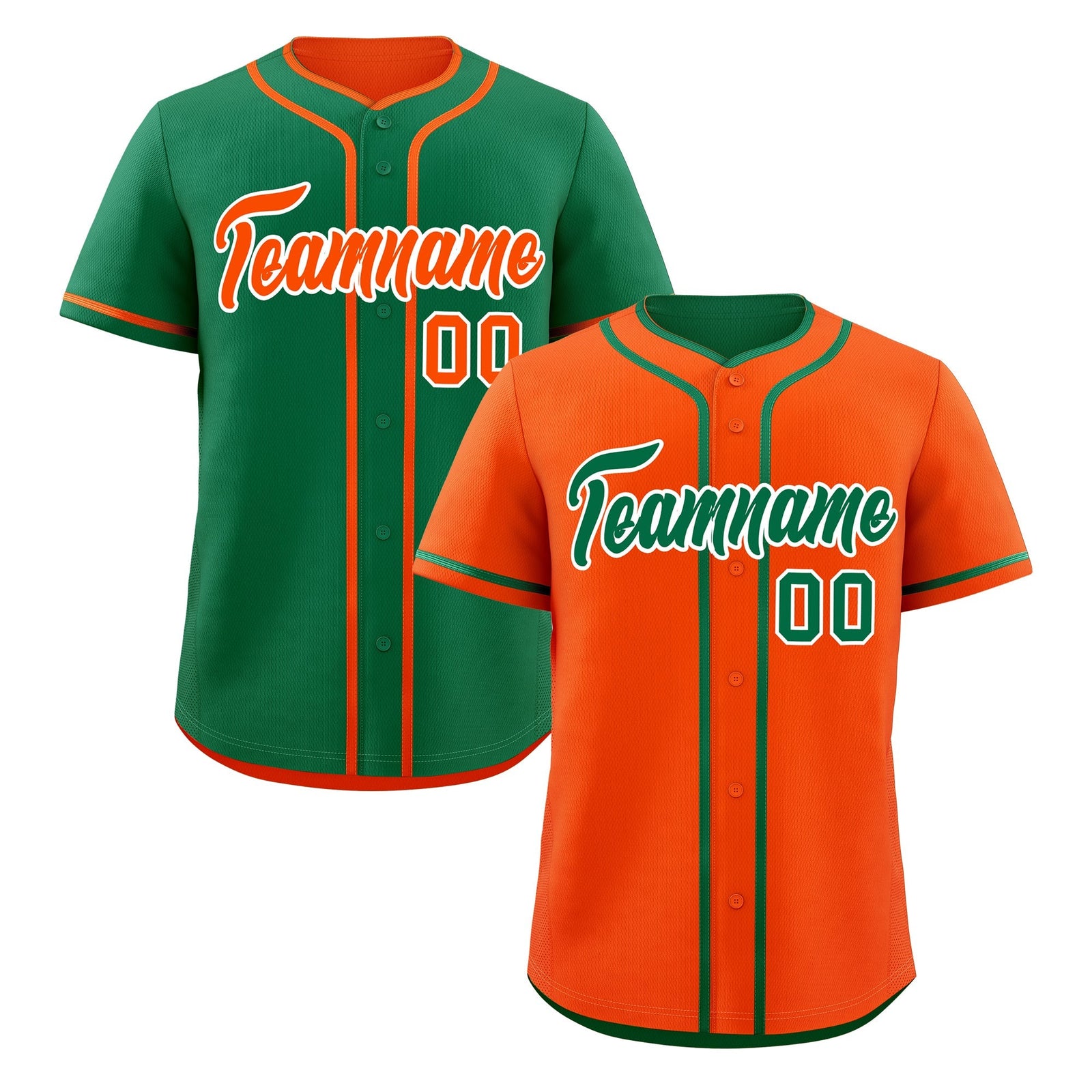Custom Kelly Green White Reversible Classic Style Moisture-Wicking Baseball Jersey| KXKSHOP