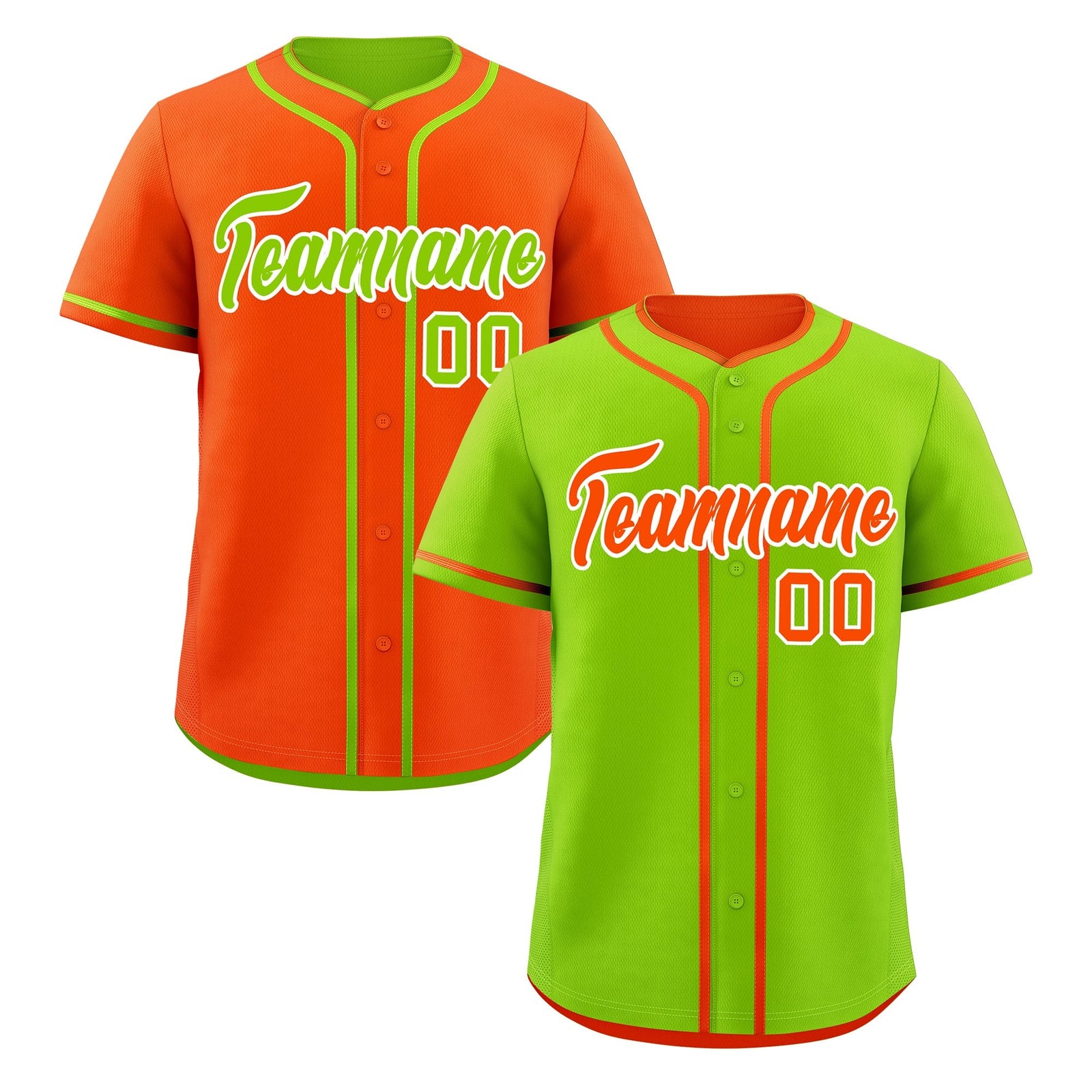 Custom Orange White Reversible Classic Style Moisture-Wicking Baseball Jersey| KXKSHOP