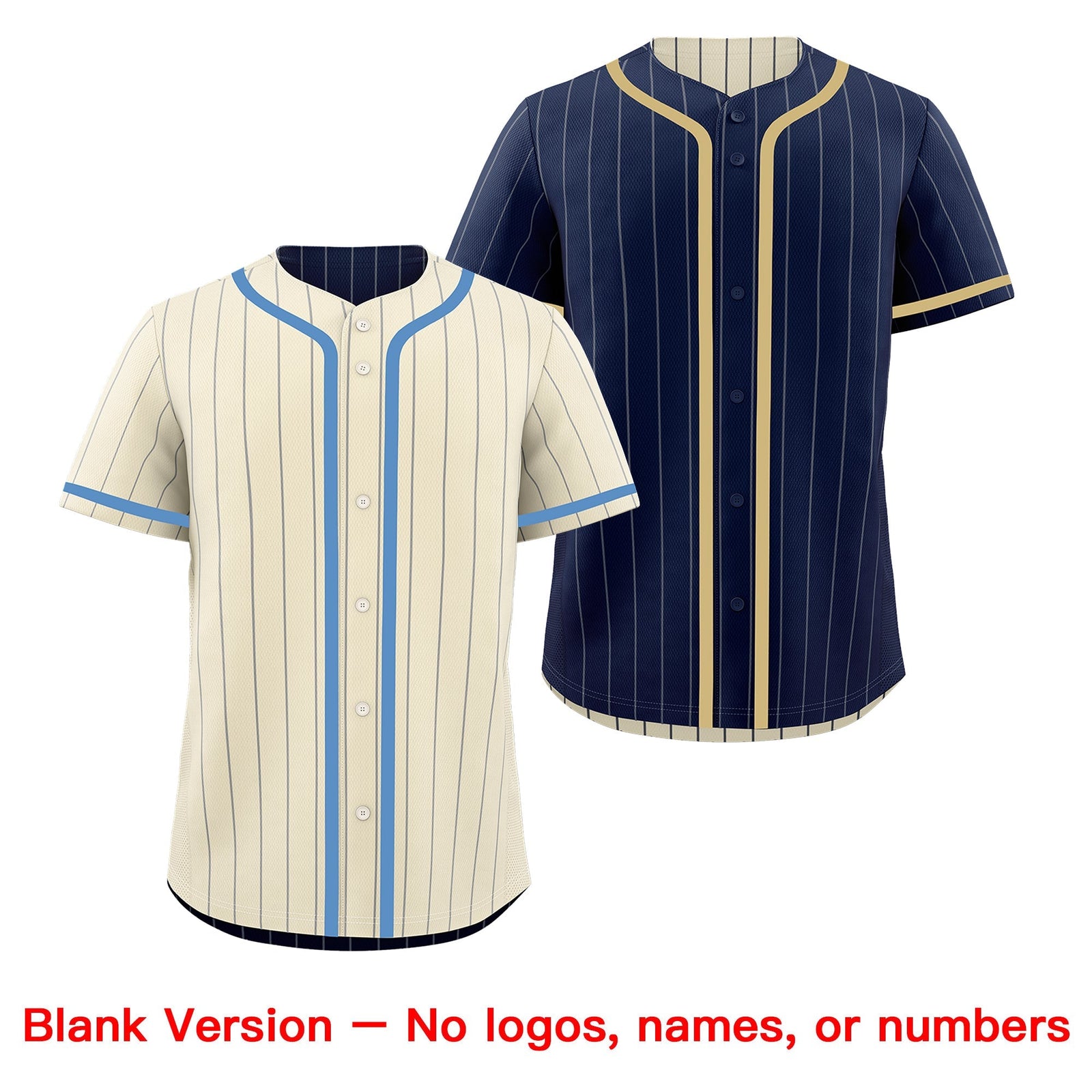 Custom Cream Navy Reversible Gradient Fashion Breathable Baseball Jersey| KXKSHOP