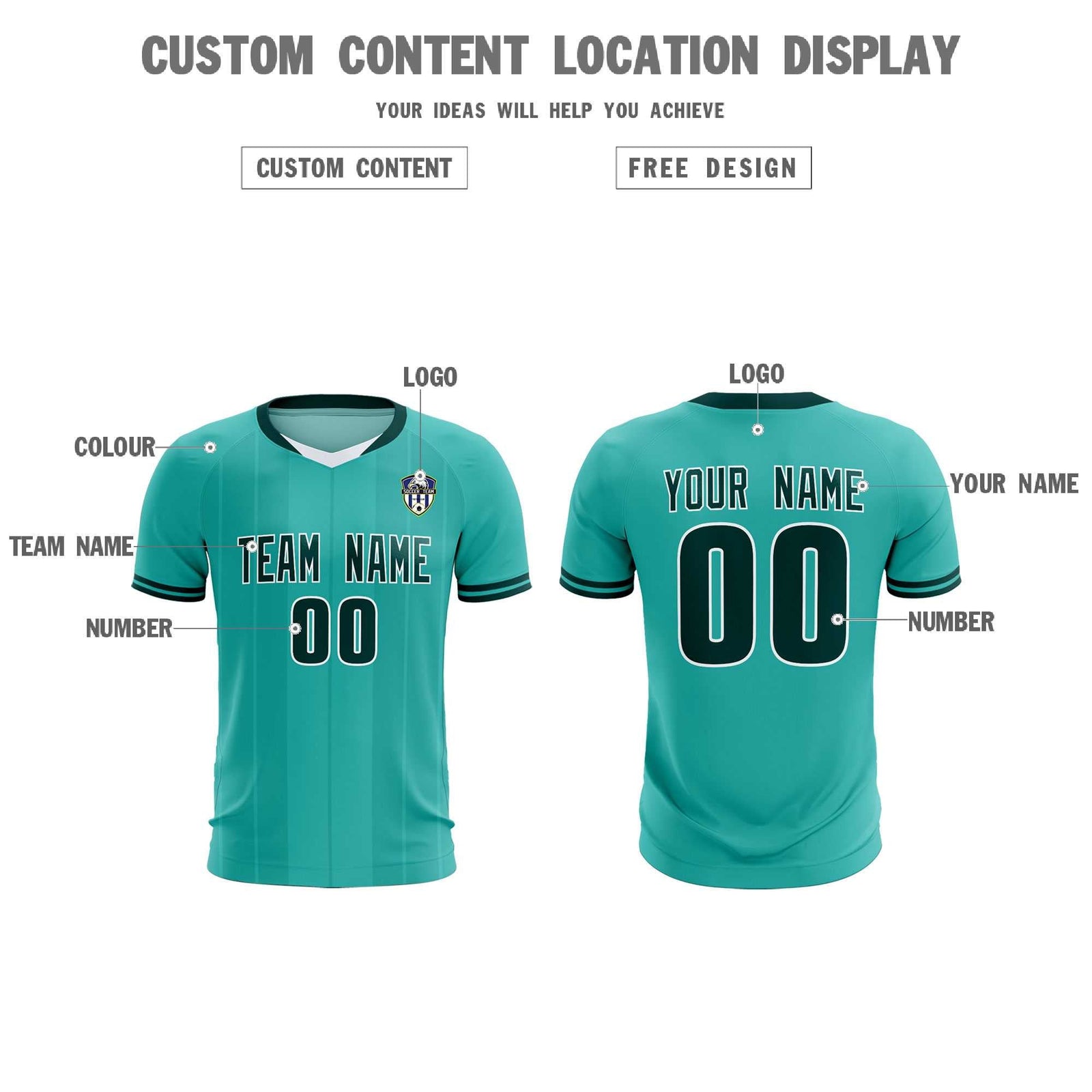 Custom Bright Green Classic Striped Personalized Soccer Tops/Sets Jersey