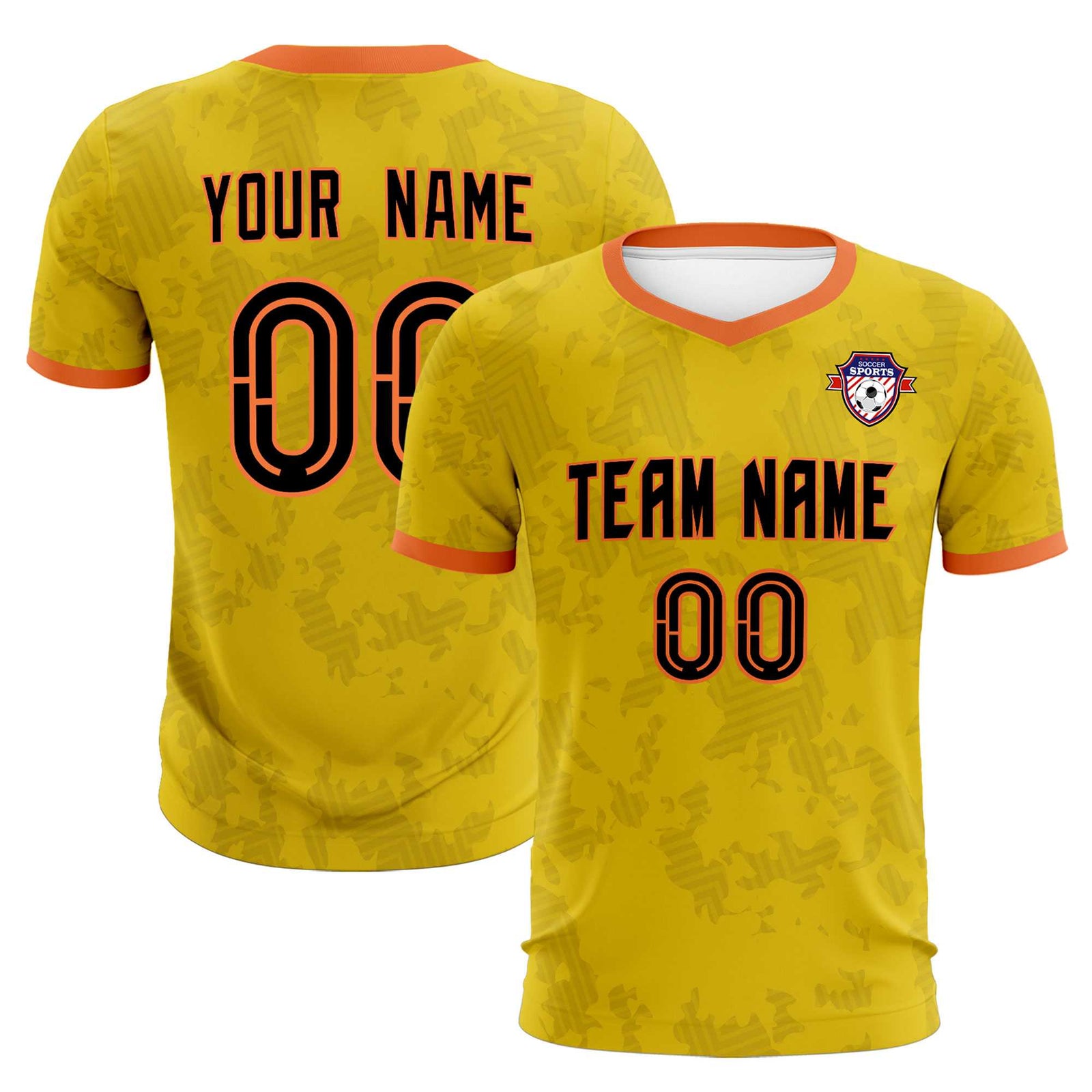Custom Khaki Camo sports Soccer Tops/Sets Jersey