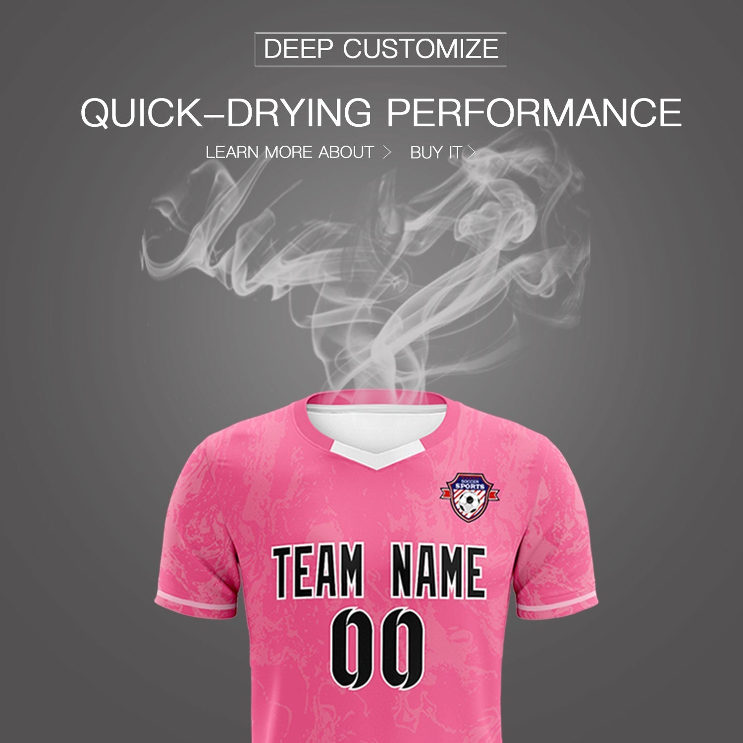 Custom Pink Classic Graffiti Pattern Sportswear Soccer Tops/Sets Jersey