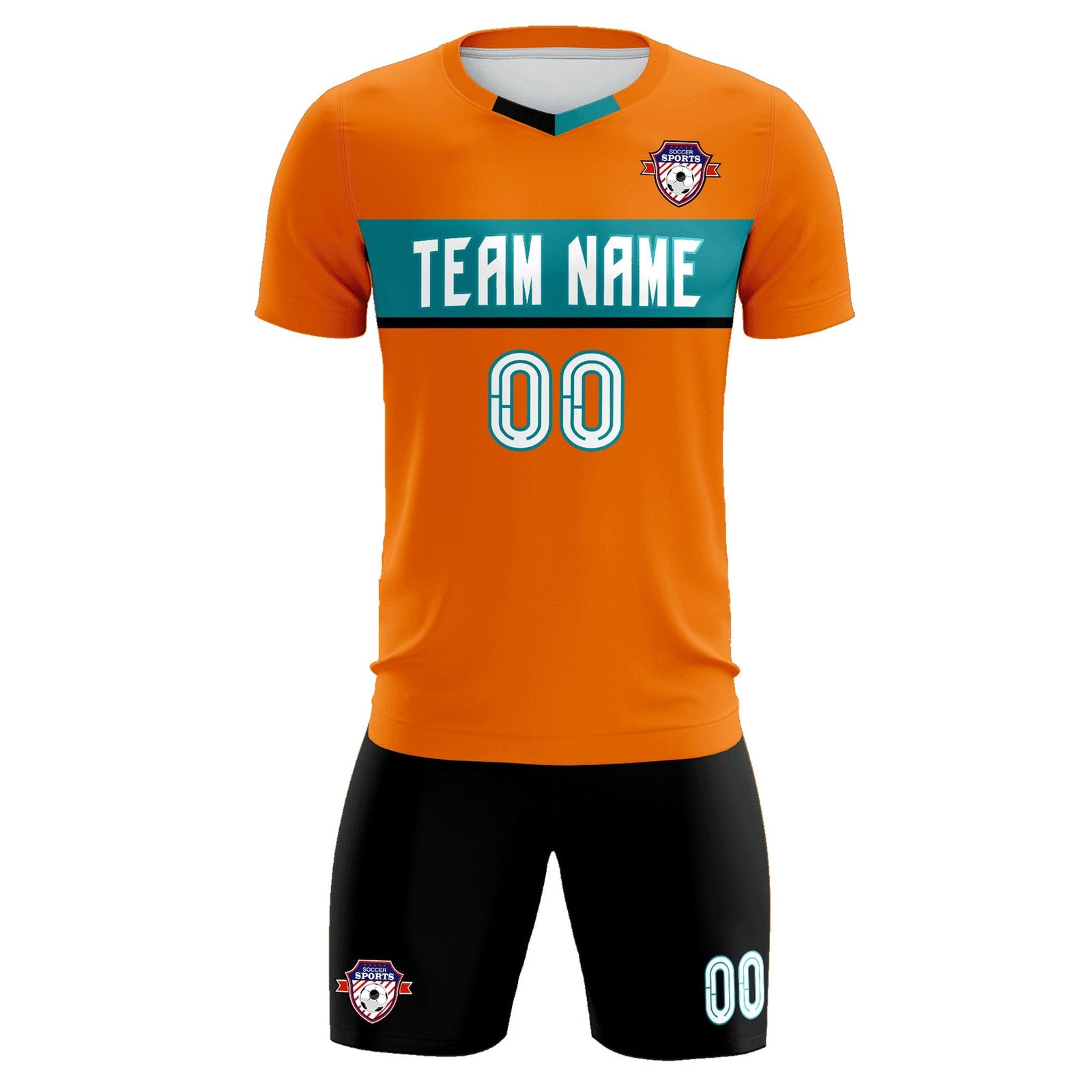 Custom Orange Classic Sports Sets Soccer Shirt Jersey