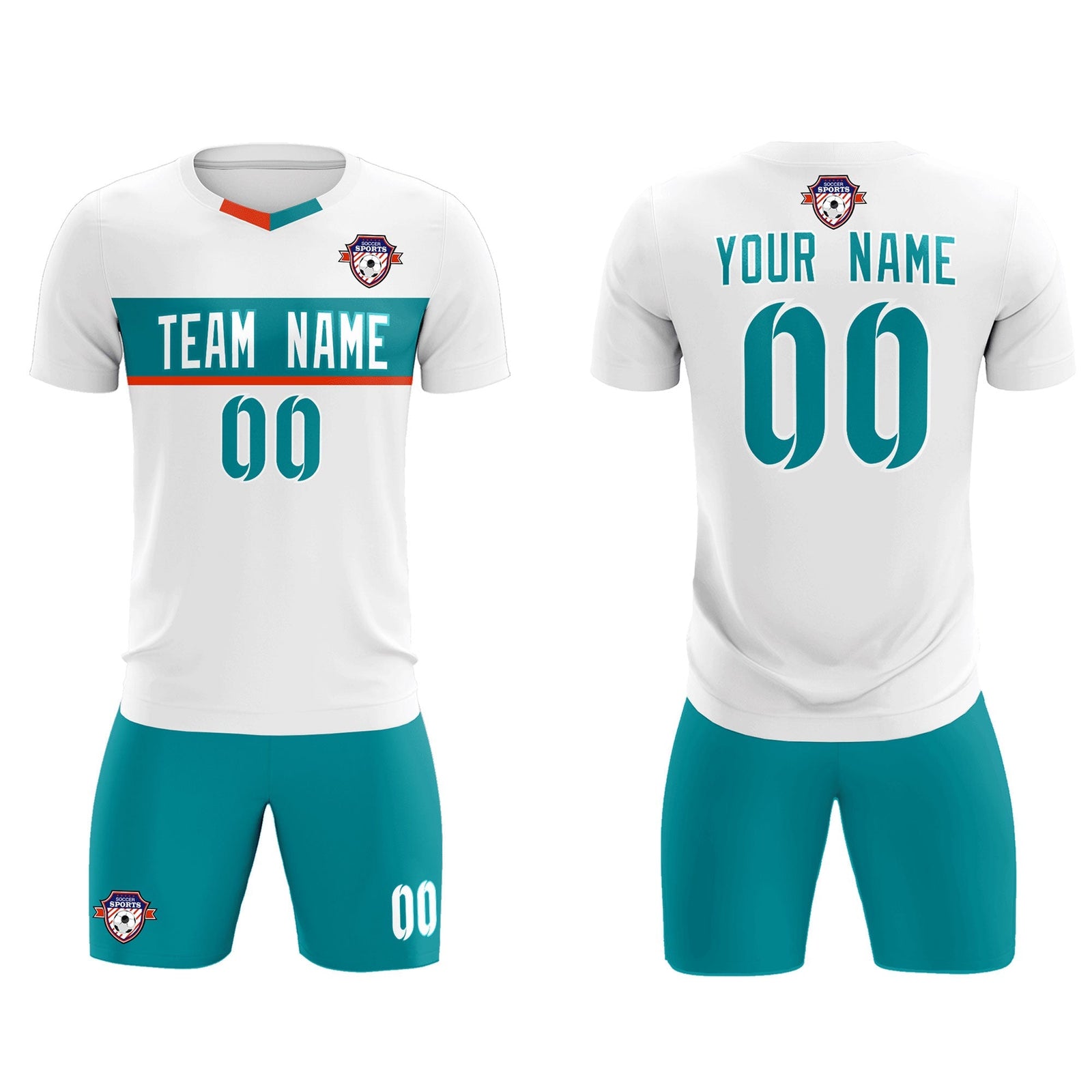 Custom White Classic Sports Sets Soccer Shirt Jersey