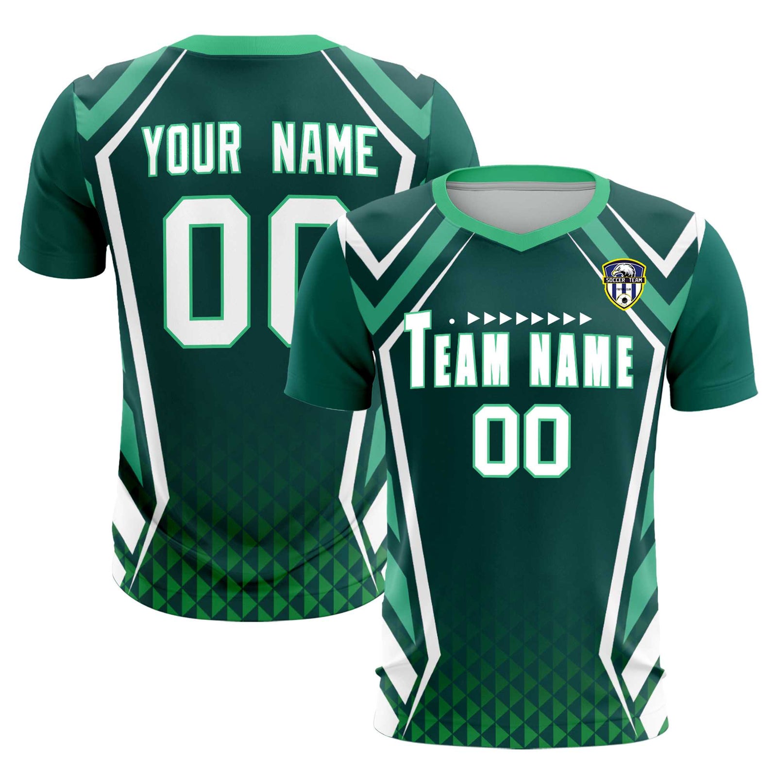 Custom Aqua Abstract Breathable Soccer Tops/Sets Jersey
