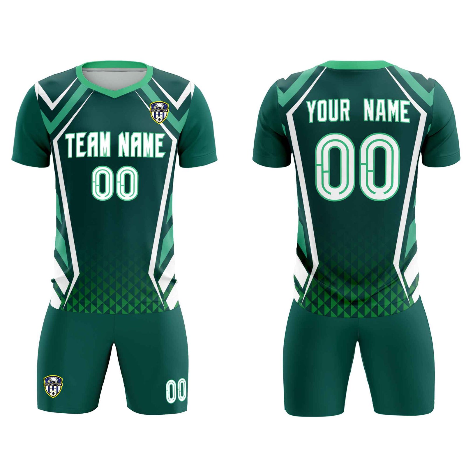 Custom Aqua Abstract Breathable Soccer Tops/Sets Jersey