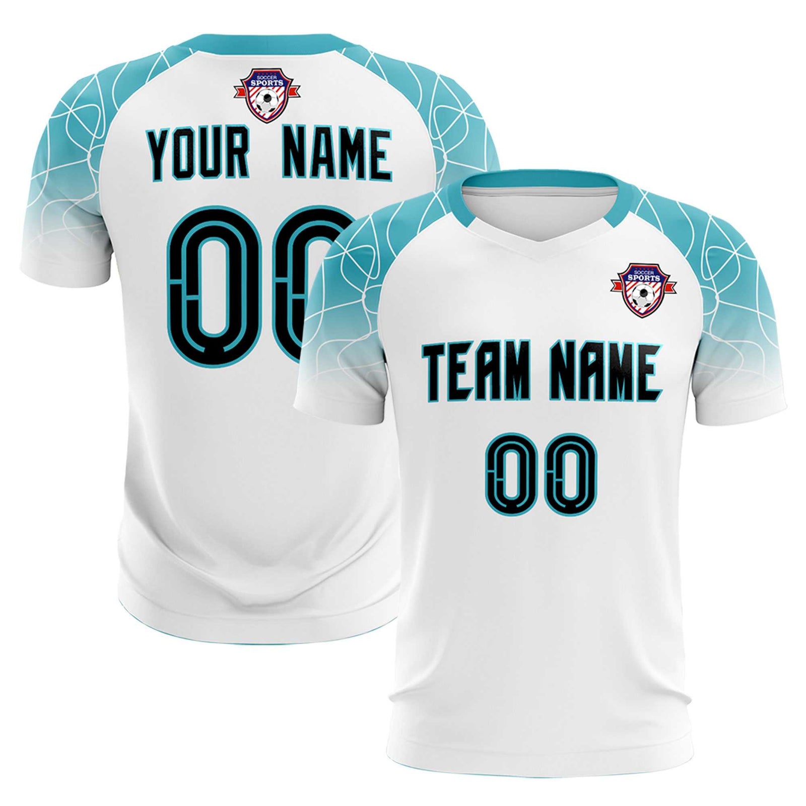 Custom White Classic Soccer Training Sets Jersey For Adults/Kids