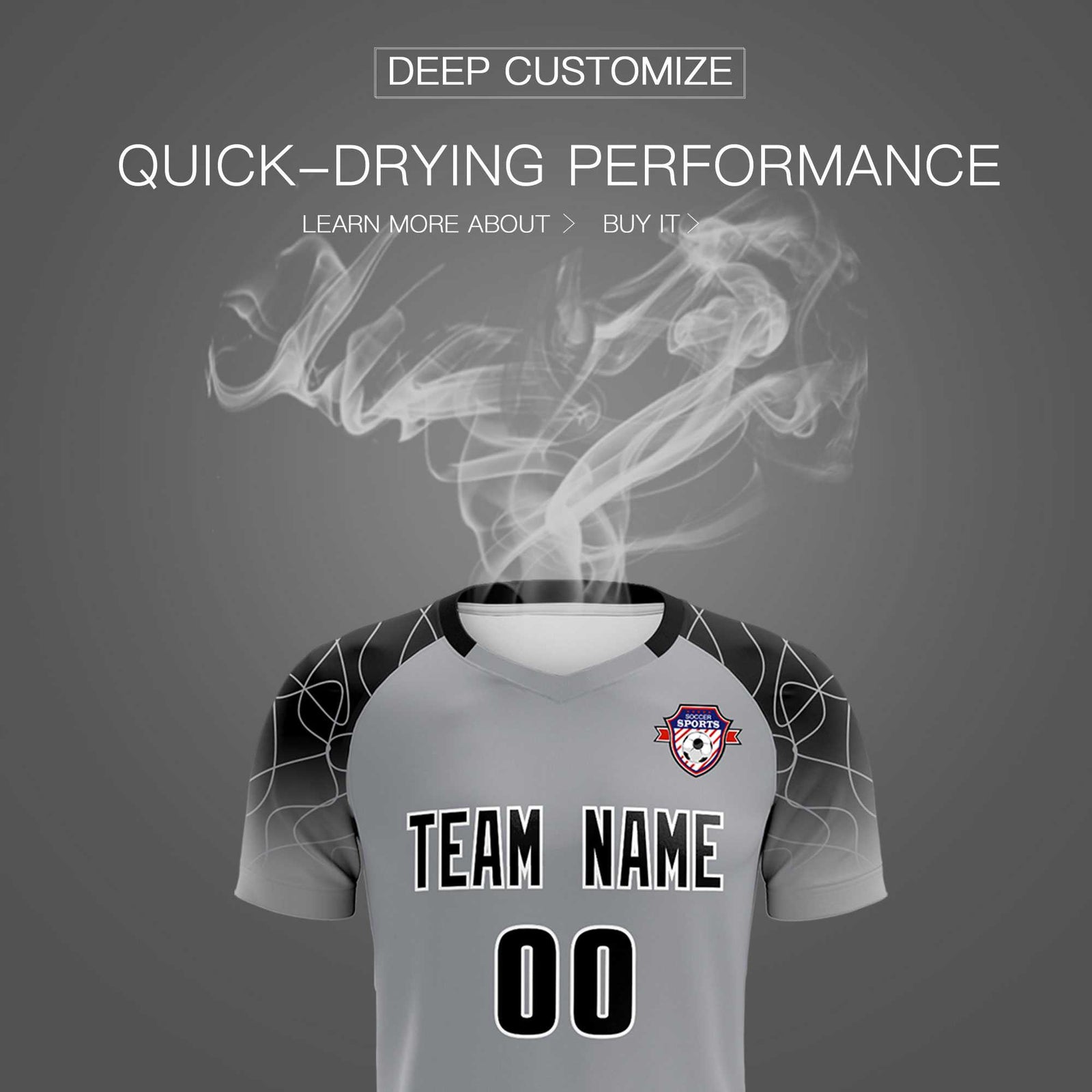 Custom Silver Classic Soccer Training Sets Jersey For Adults/Kids