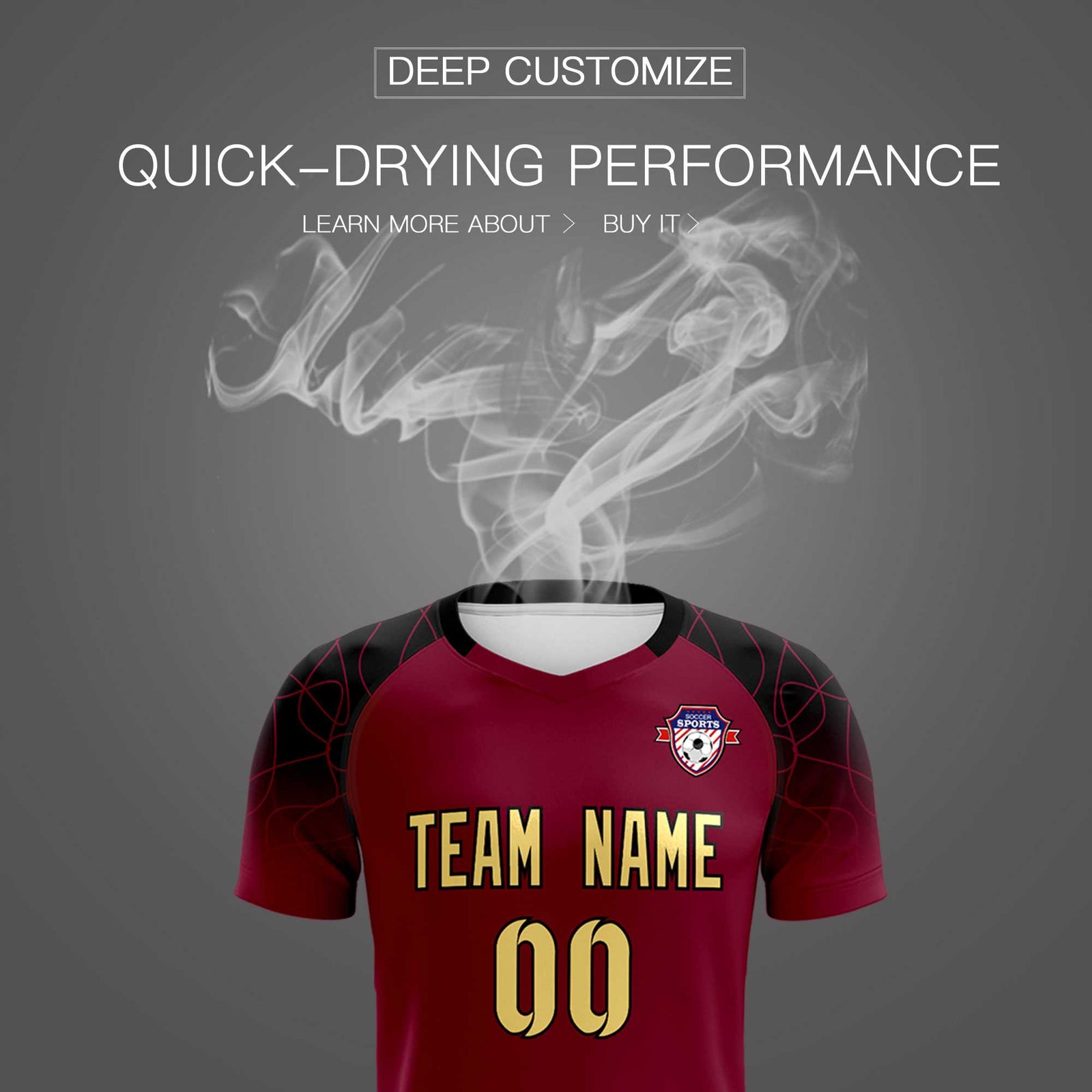 Custom Crimson Classic Soccer Training Sets Jersey For Adults/Kids