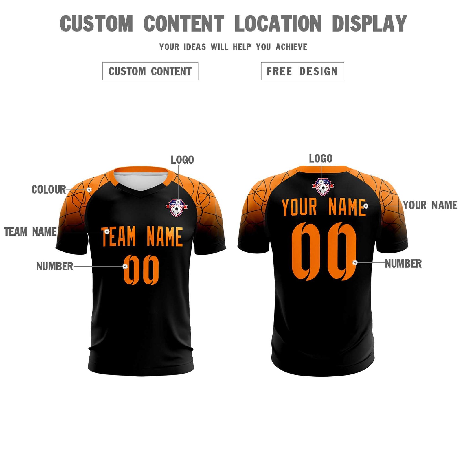 Custom Black Classic Soccer Training Sets Jersey For Adults/Kids